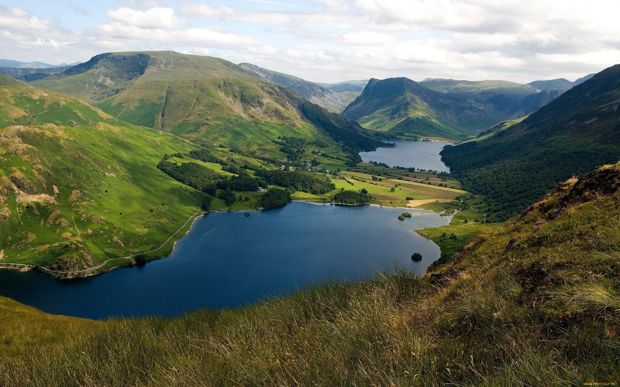 природа, пейзажи, озера, горы