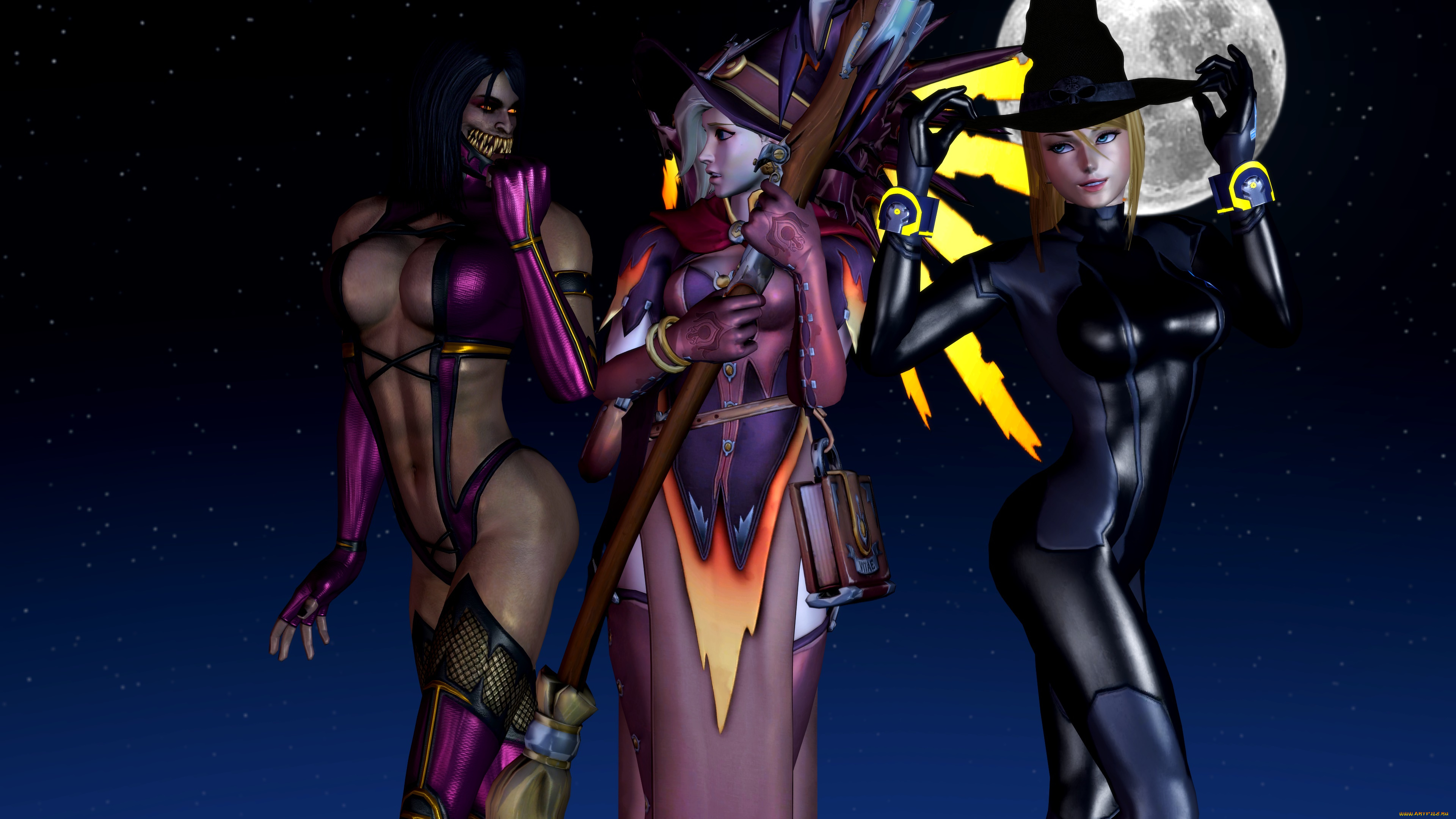 3д, графика, фантазия, , fantasy, взгляд, фон, девушки