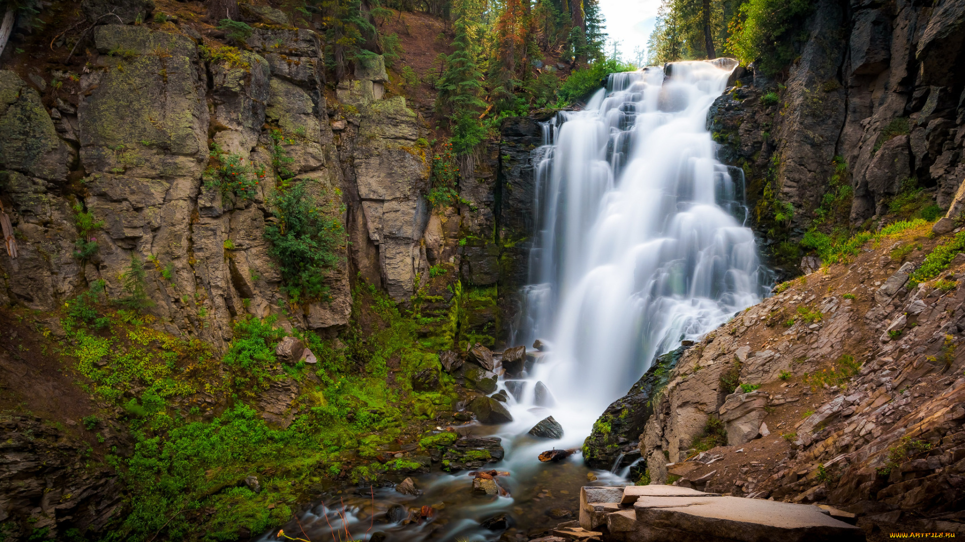 природа, водопады, простор