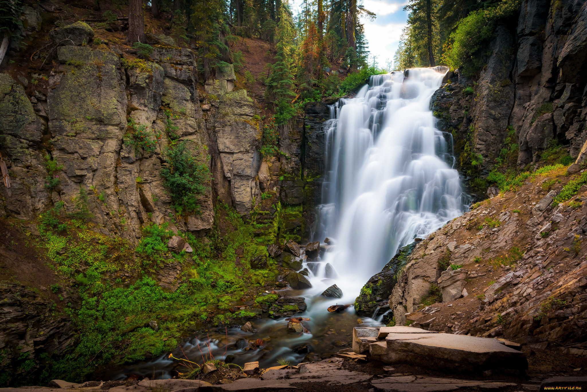 природа, водопады, простор