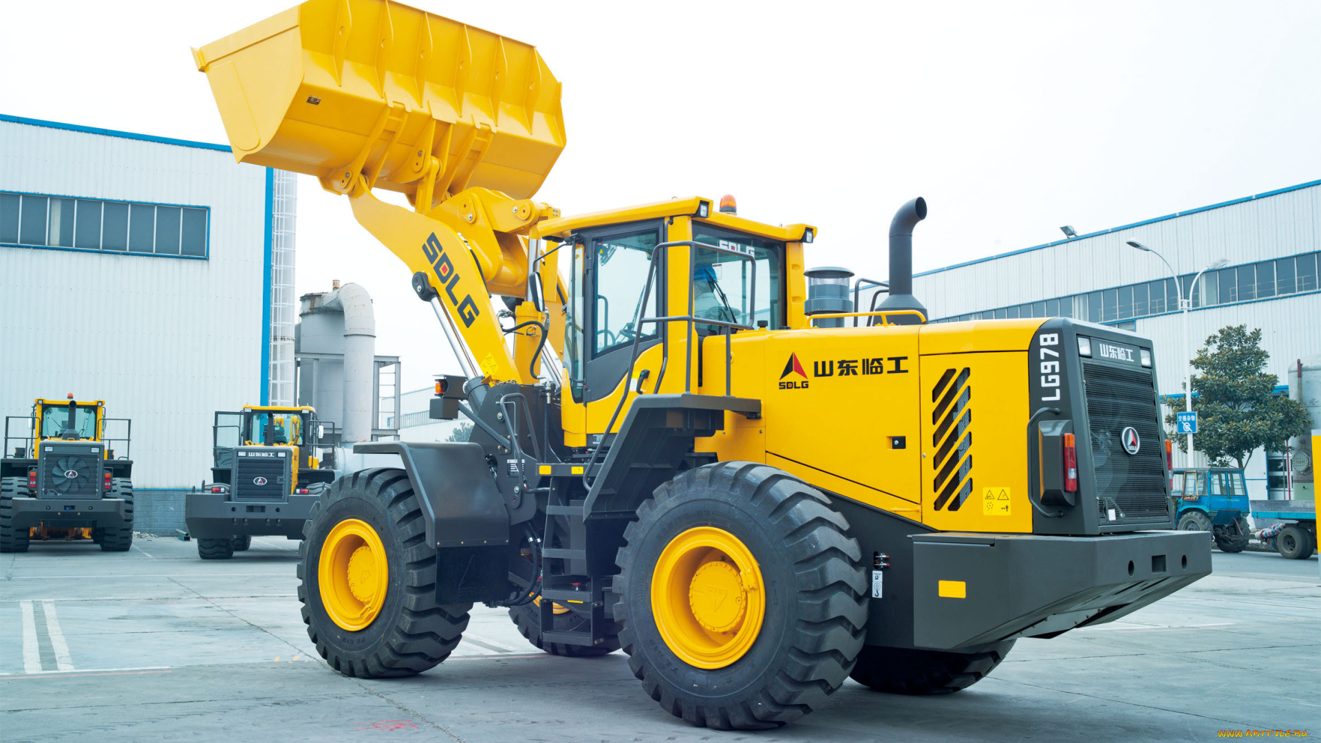 техника, фронтальные, погрузчики, sdlg