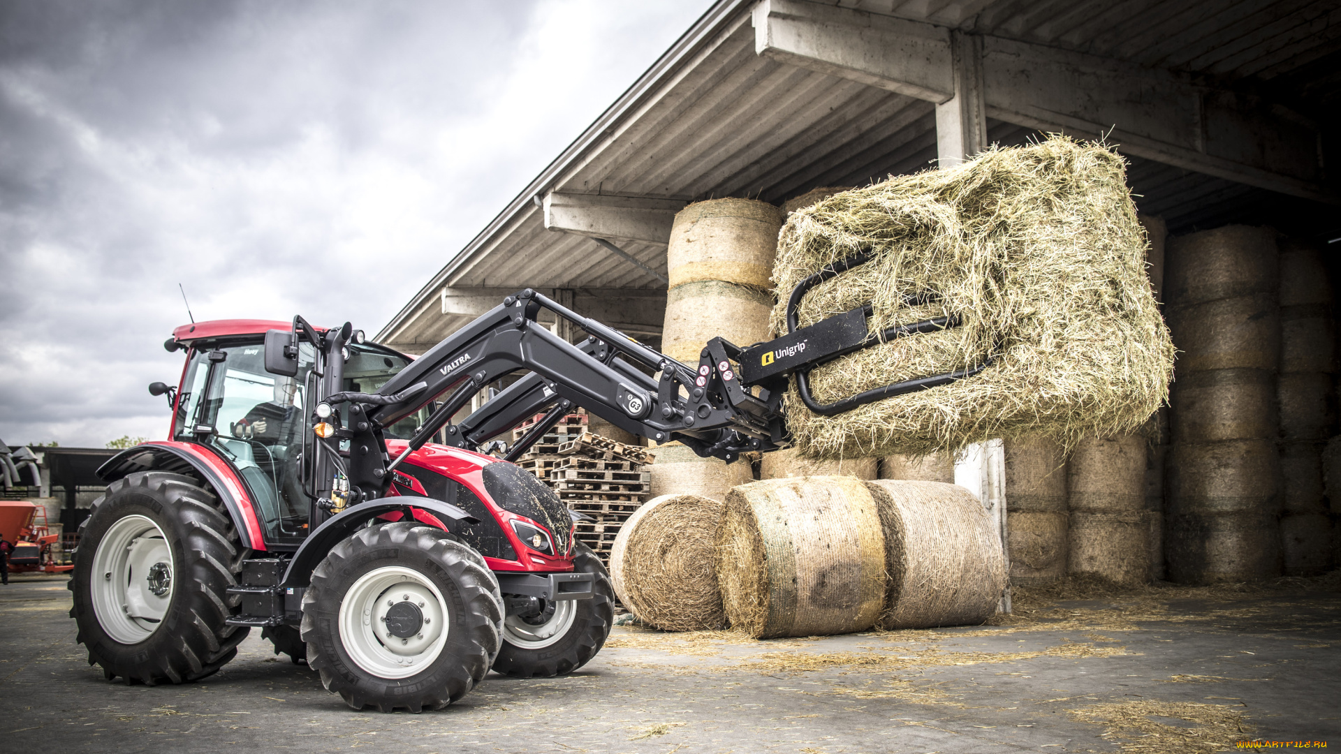 техника, фронтальные, погрузчики, valtra