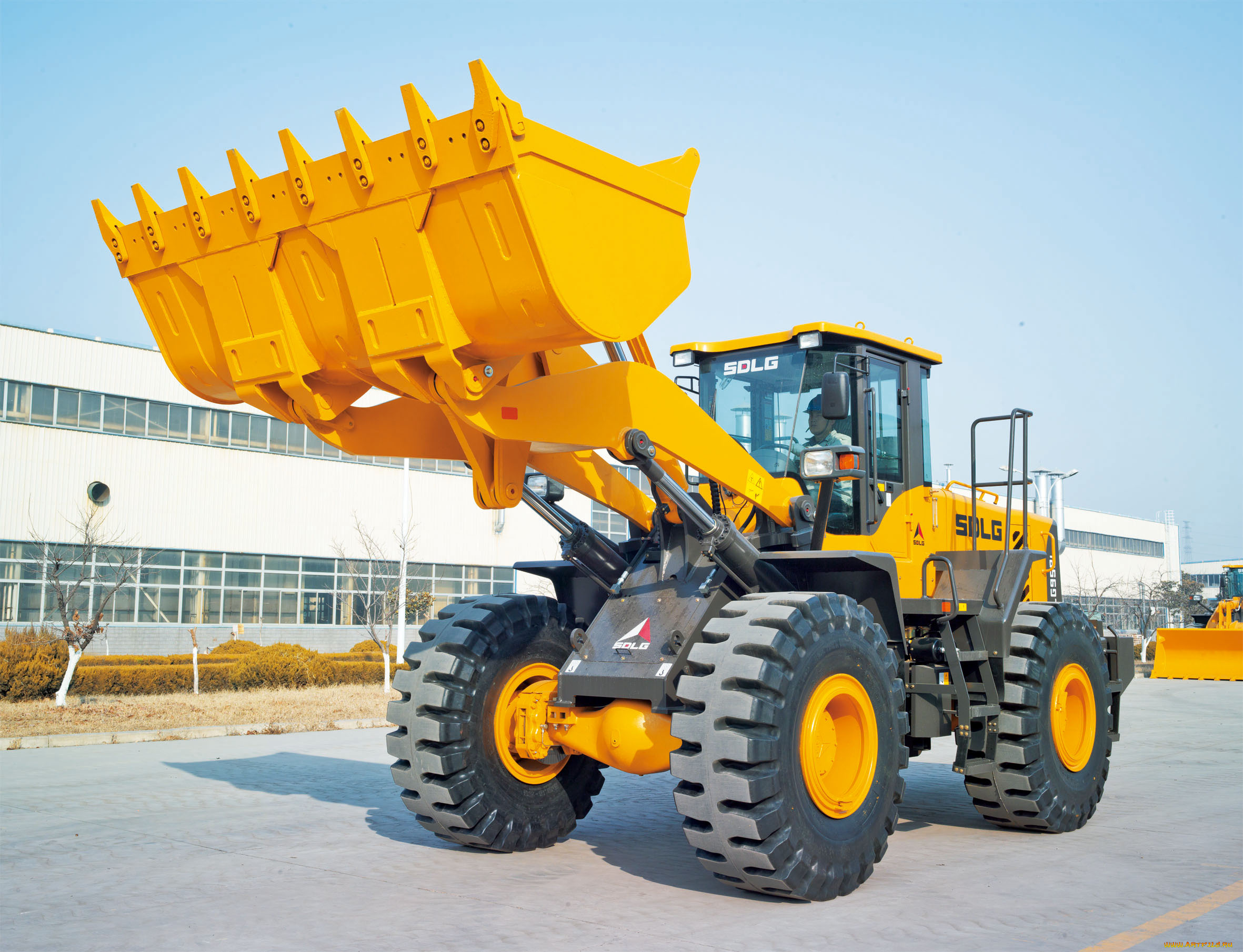 техника, фронтальные, погрузчики, sdlg