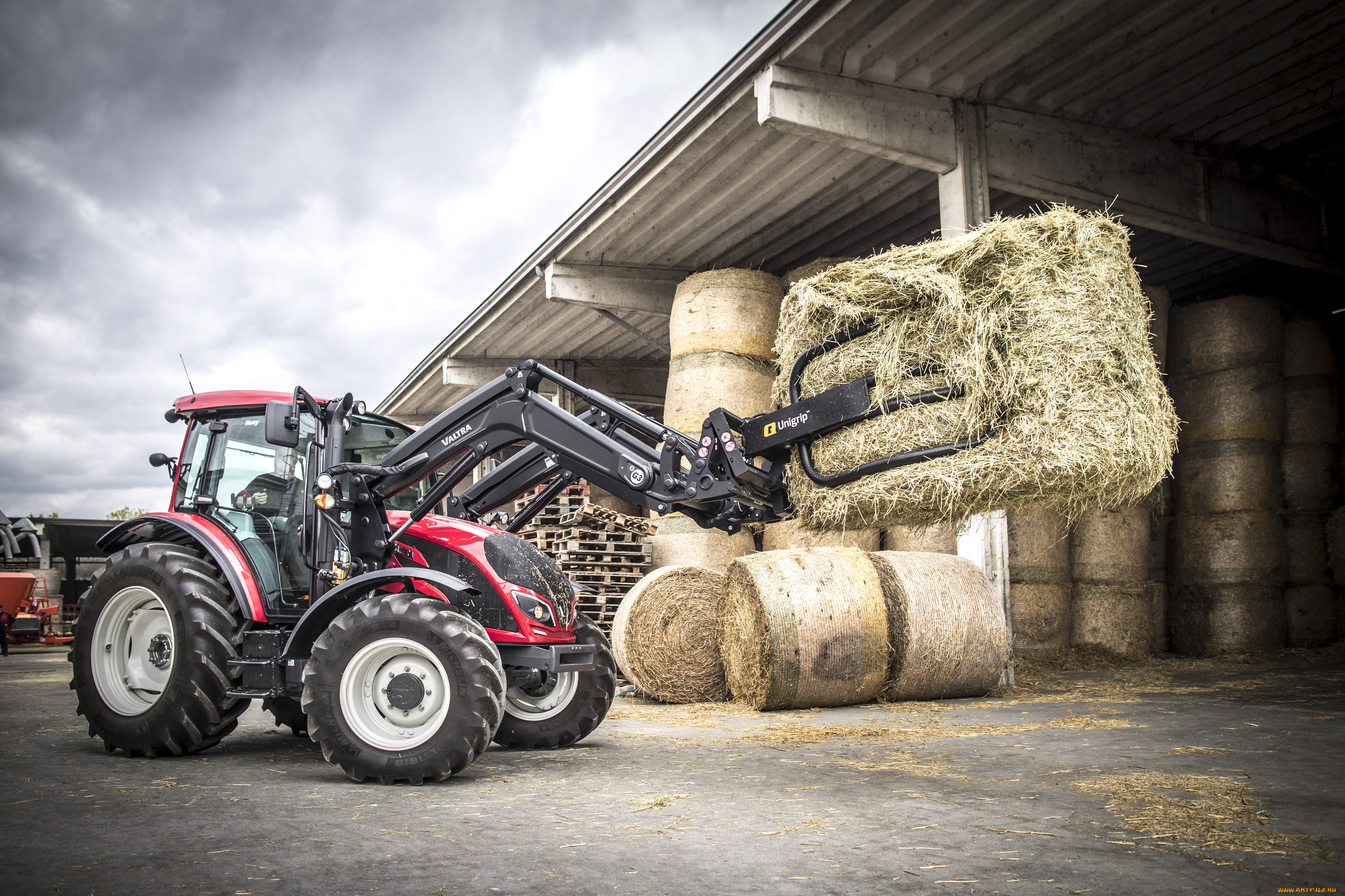 техника, фронтальные, погрузчики, valtra