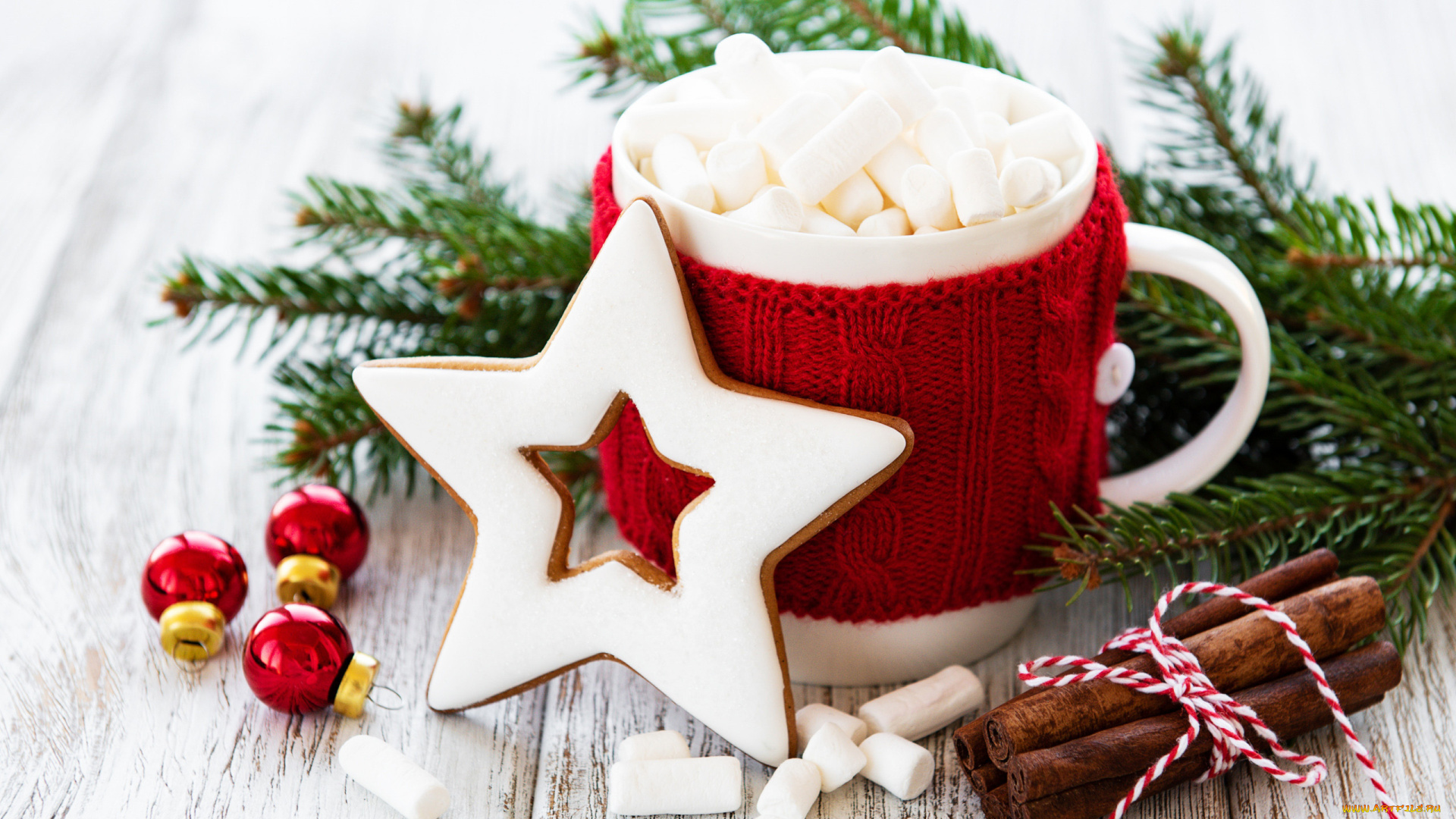праздничные, угощения, пряник, корица, маршмеллоу