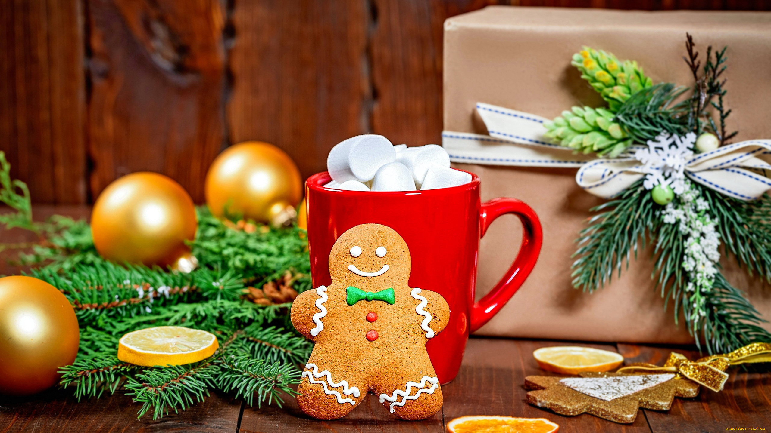 праздничные, угощения, пряничный, человечек, маршмеллоу