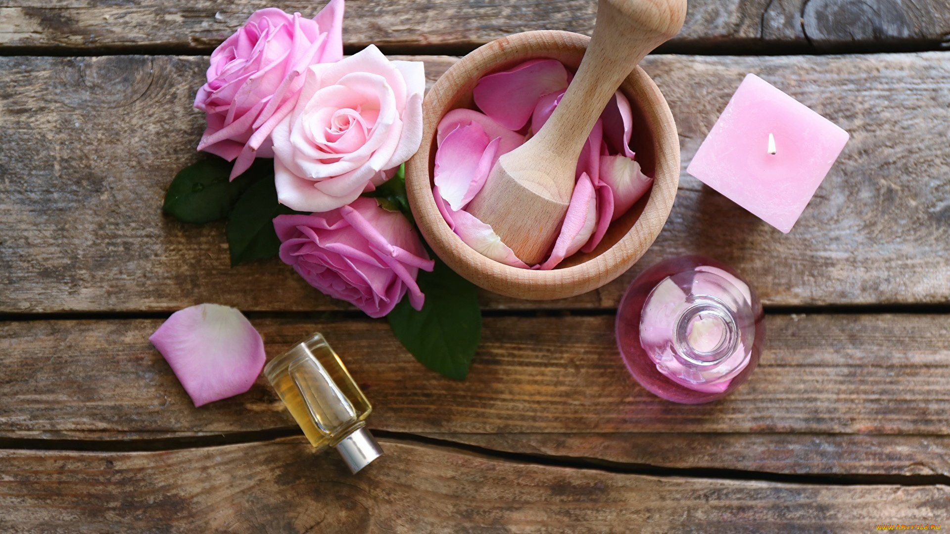 разное, косметические, средства, , духи, свеча, духи, розы, лепестки
