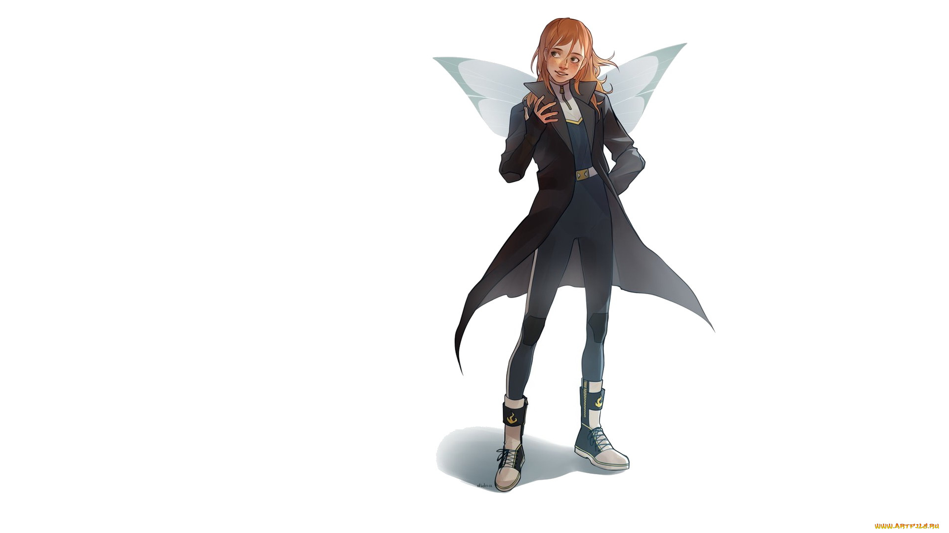 рисованное, кино, , мультфильмы, парень, плащ, крылья