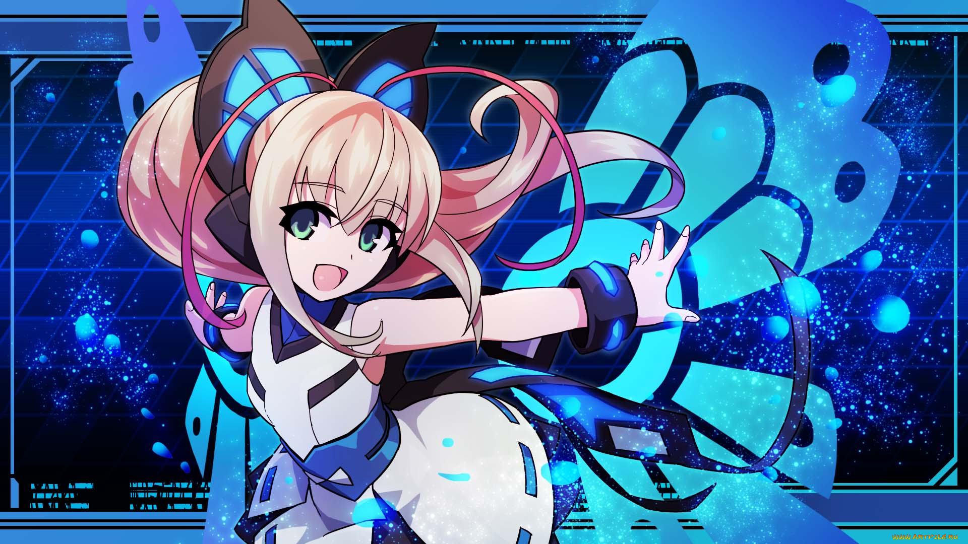 аниме, azure, striker, gunvolt, azure, striker, gunvolt, 2