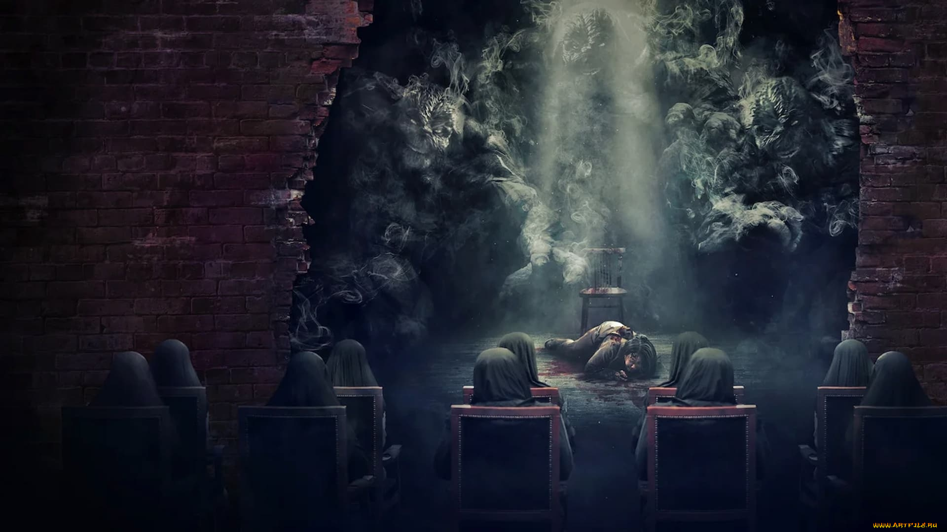 jiok, , мини–сериал, 2021, кино, фильмы, -unknown, , другое, jiok, фэнтези, драма, триллер, ужасы, зов, ада, netflix, южная, корея