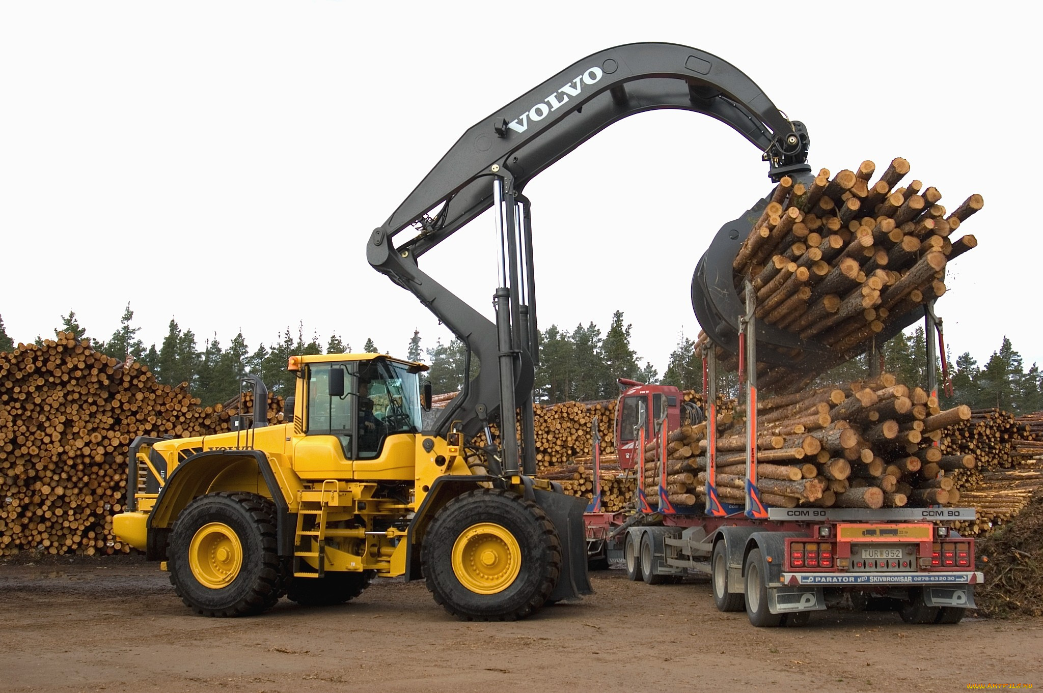 техника, фронтальные, погрузчики, volvo