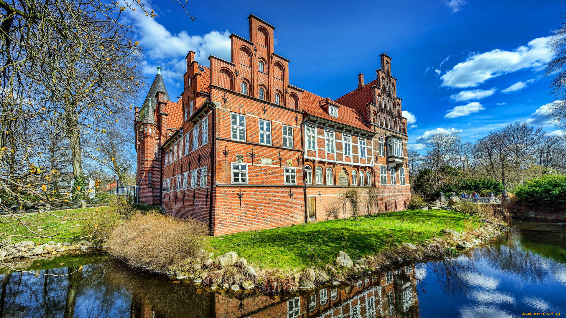 bergedorf, castle, города, гамбург, , германия, bergedorf, castle