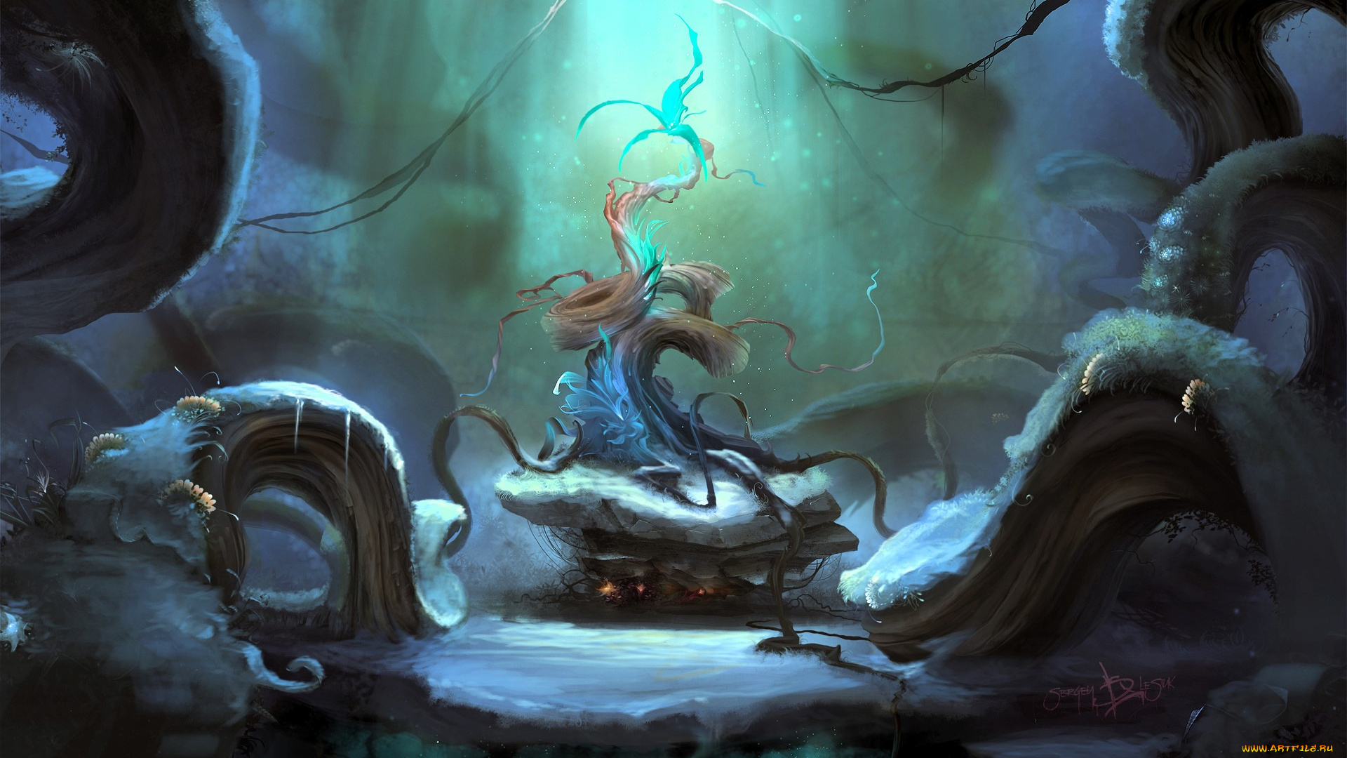 фэнтези, иные, миры, , иные, времена, растение, корни, снег