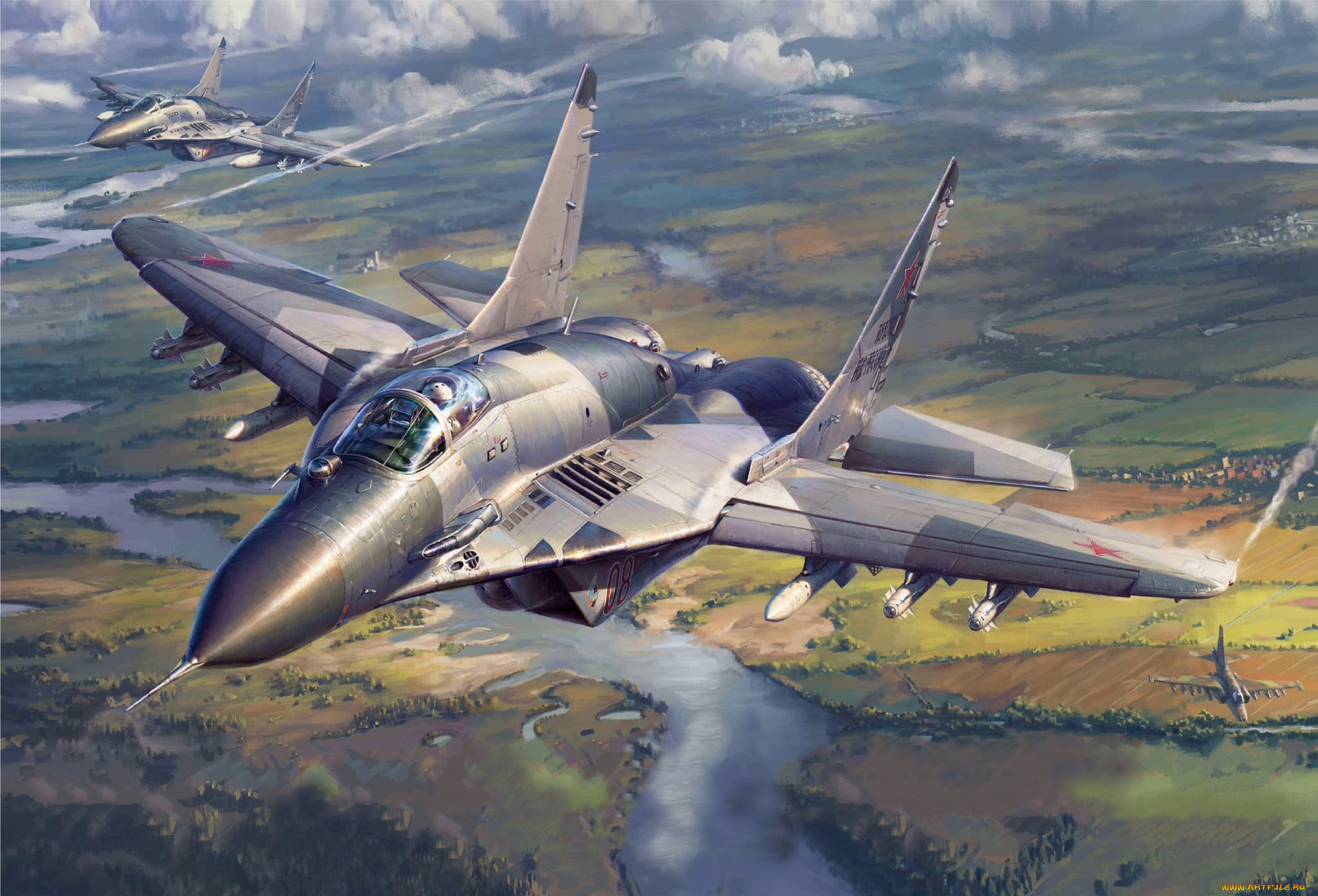 авиация, боевые, самолёты, истребитель, россия, миг-29, боевой, самолёт, многоцелевой