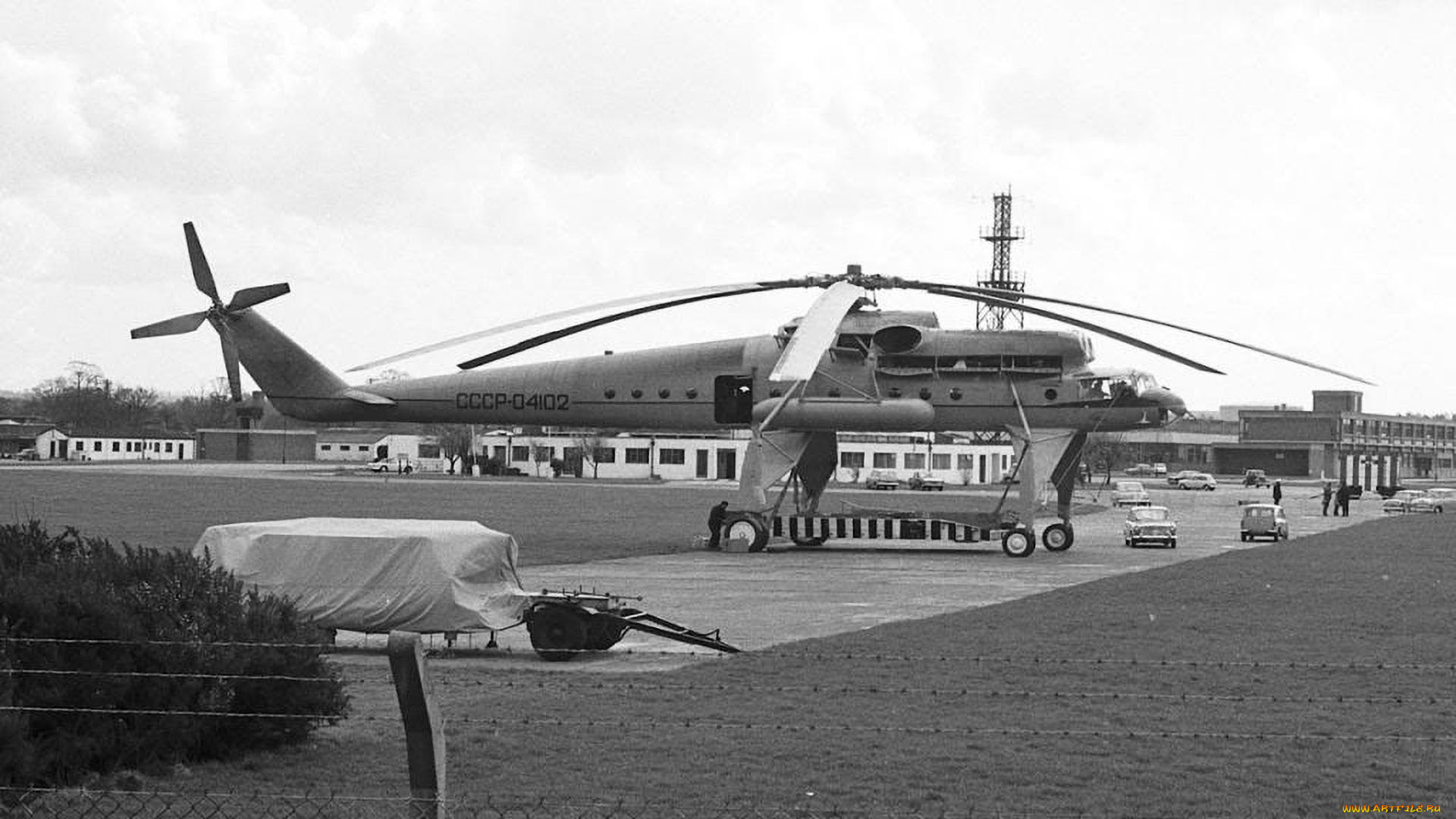 авиация, вертолёты, ми10, вoeннo, транспoртный, ссср