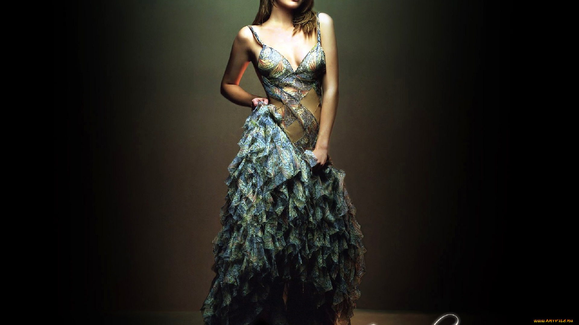 девушки, mandy, moore, шатенка, платье