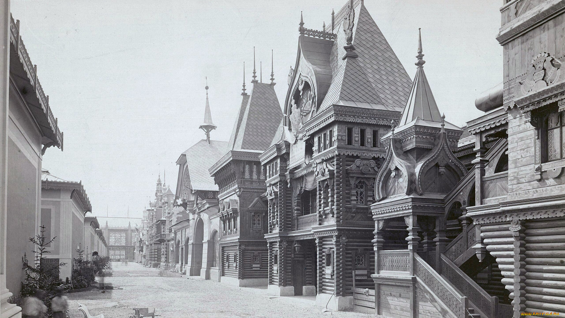 города, -, здания, , дома, франция, париж, выставка, 1878, русский, павильон, всемирная