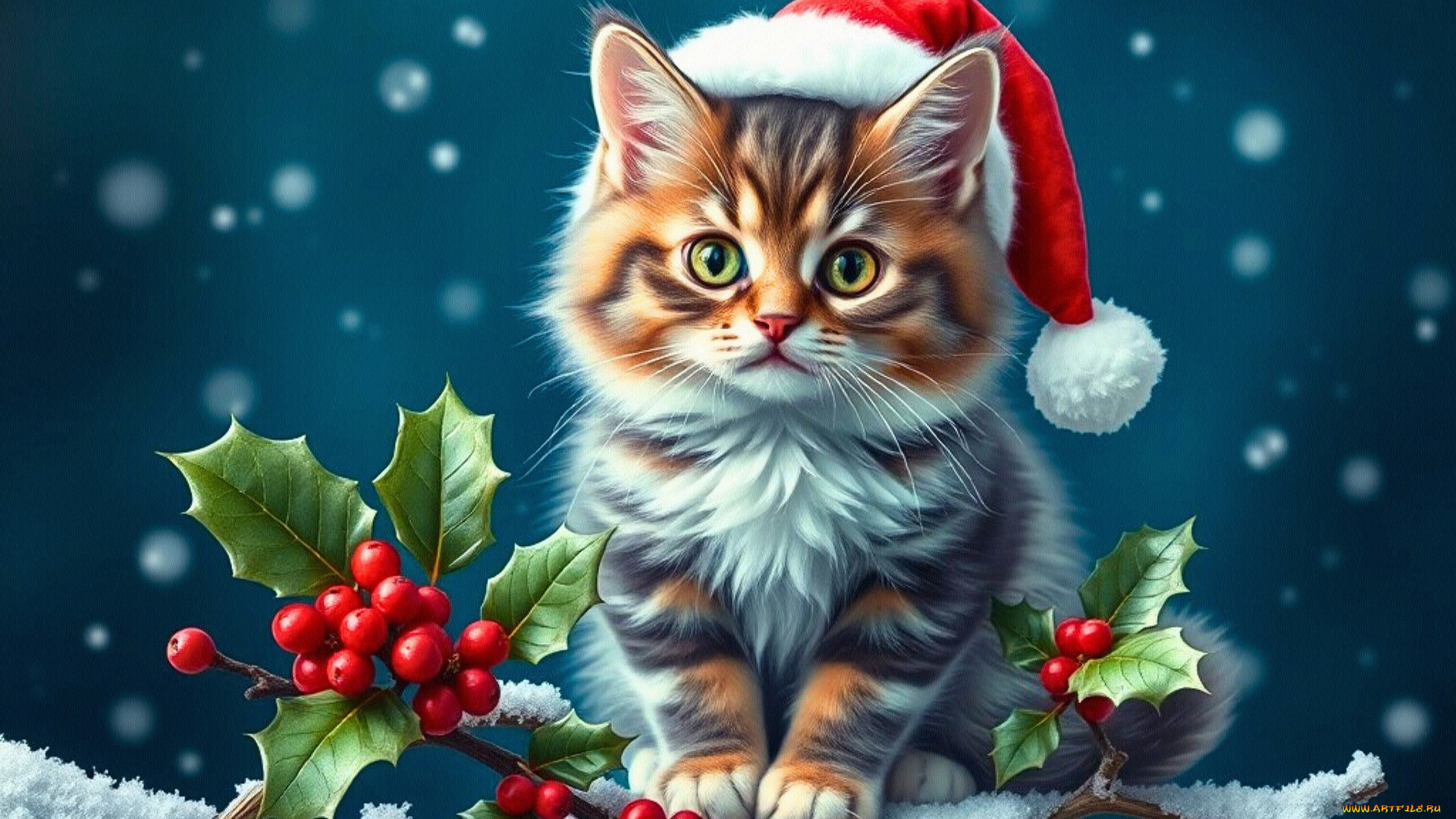 праздничные, -, разное, , новый, год, кот, кошка