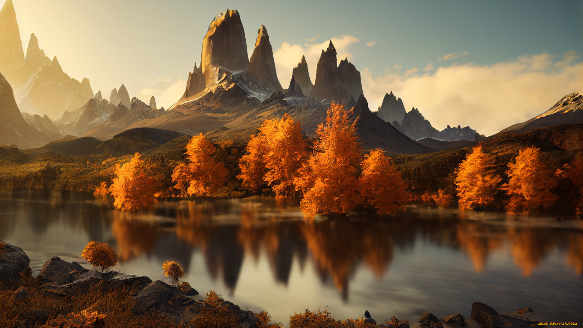 разное, компьютерный, дизайн, пейзаж