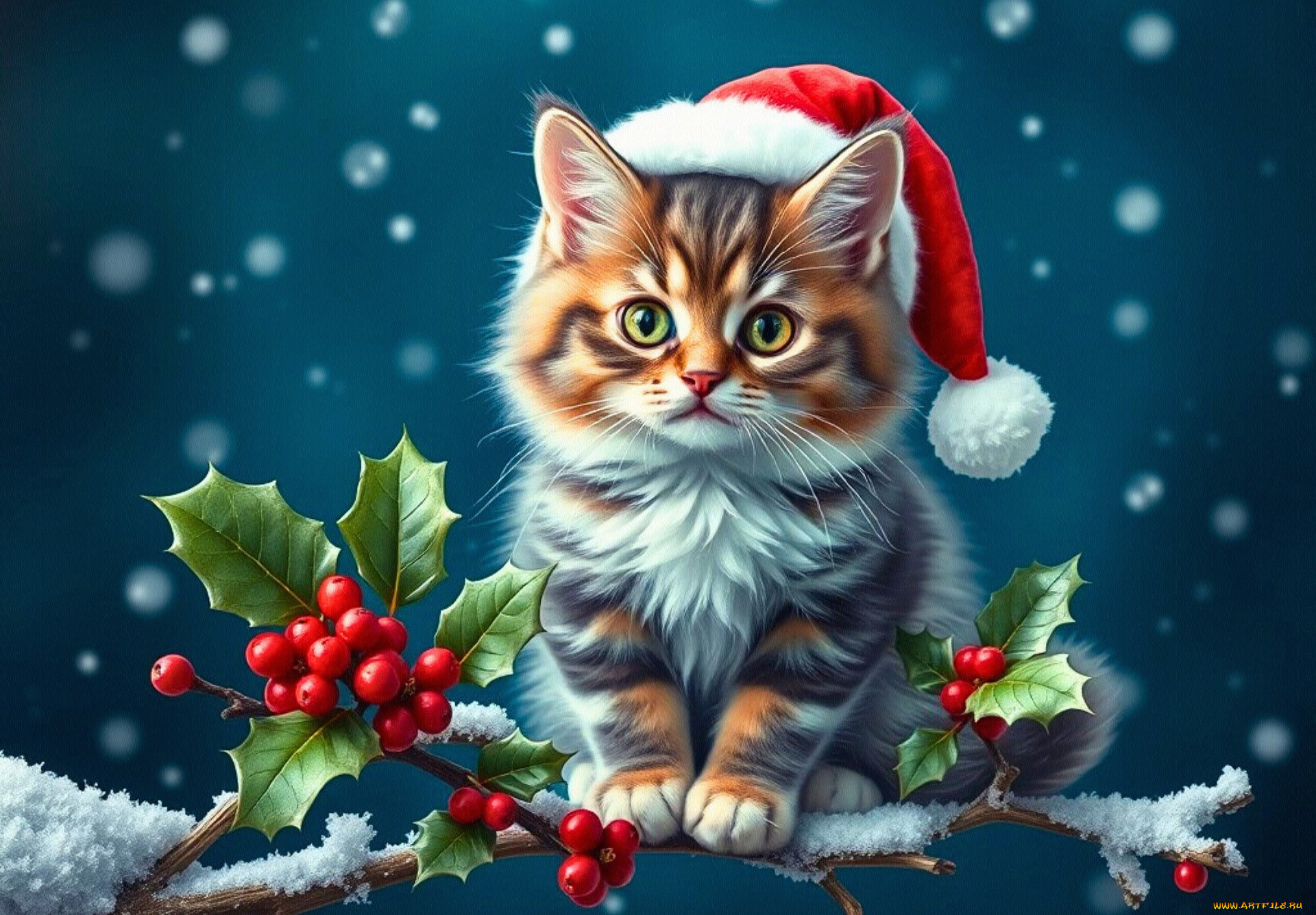 праздничные, -, разное, , новый, год, кот, кошка