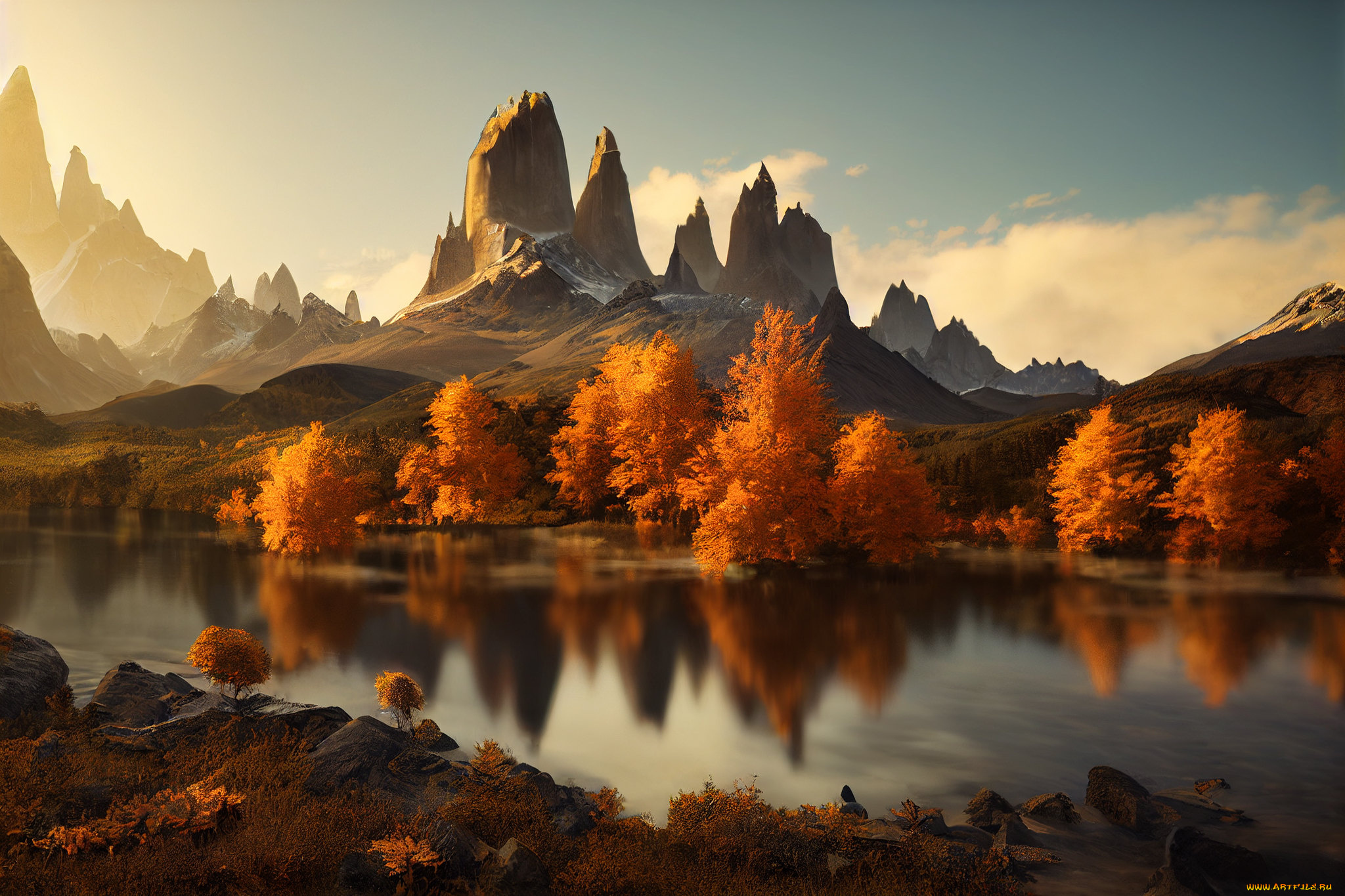 разное, компьютерный, дизайн, пейзаж