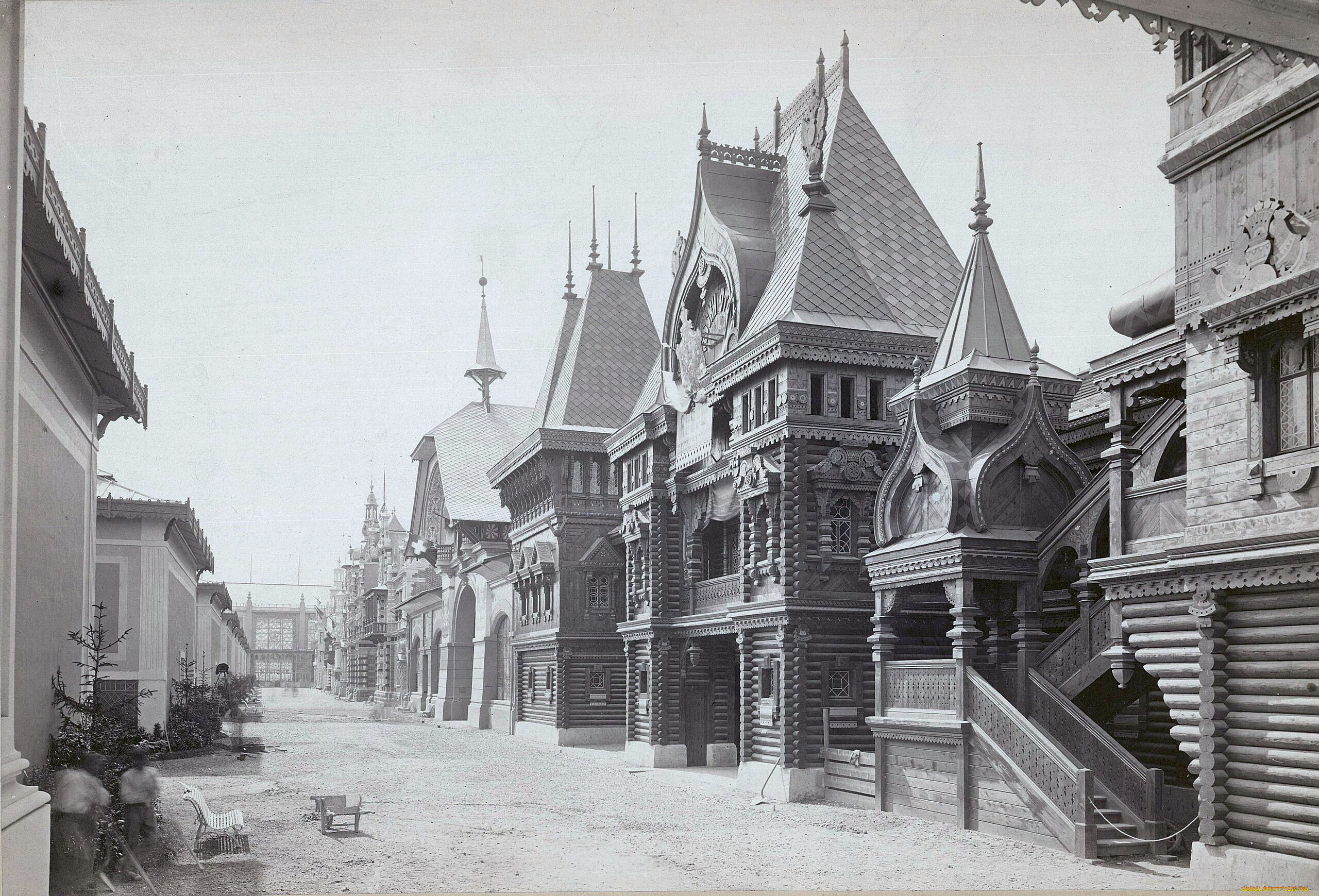 города, -, здания, , дома, франция, париж, выставка, 1878, русский, павильон, всемирная