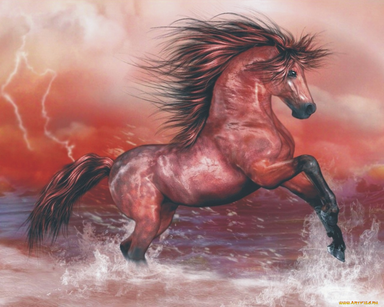 рисованные, животные