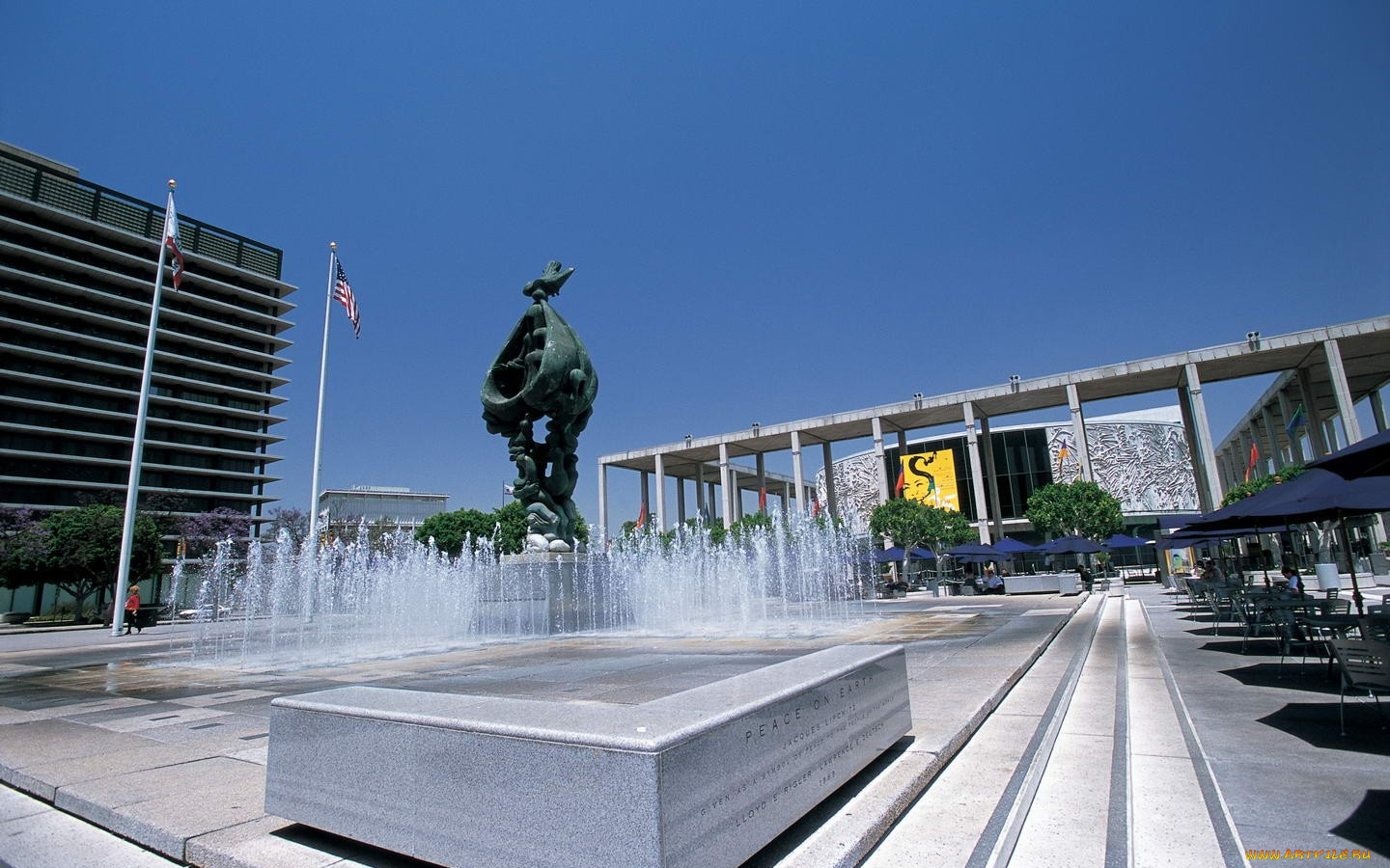 города, фонтаны