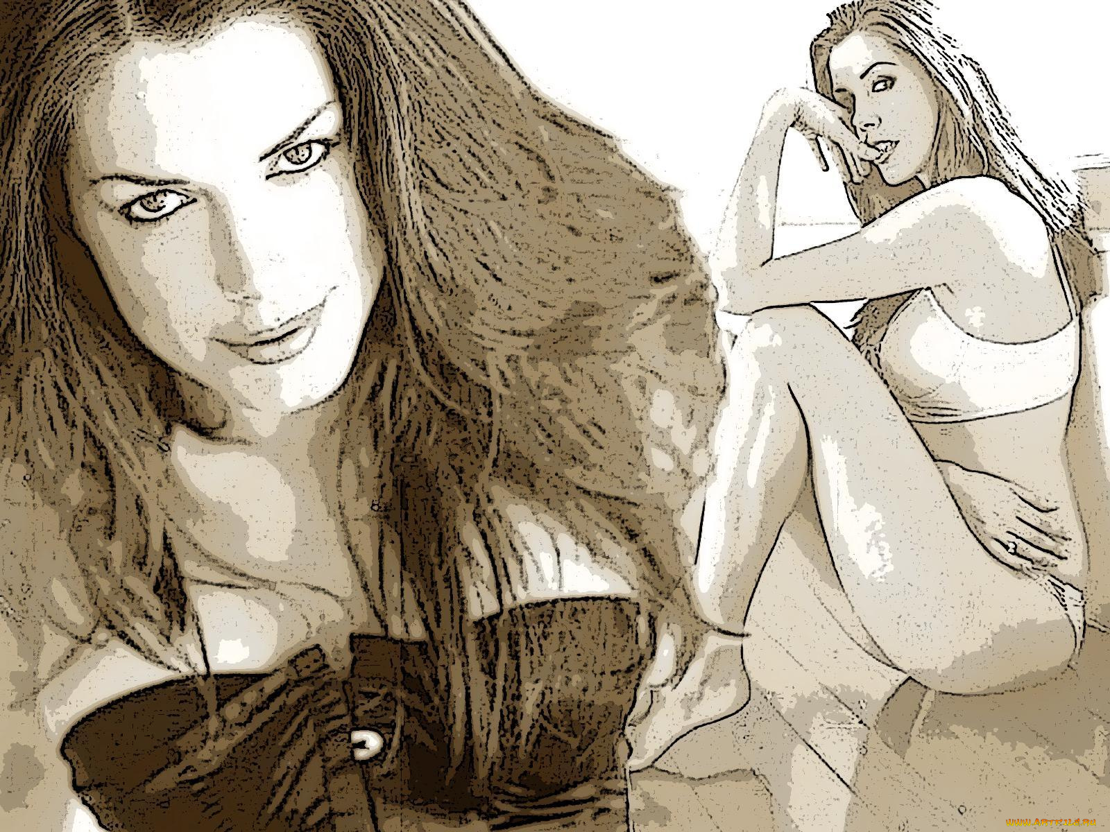 рисованные, люди