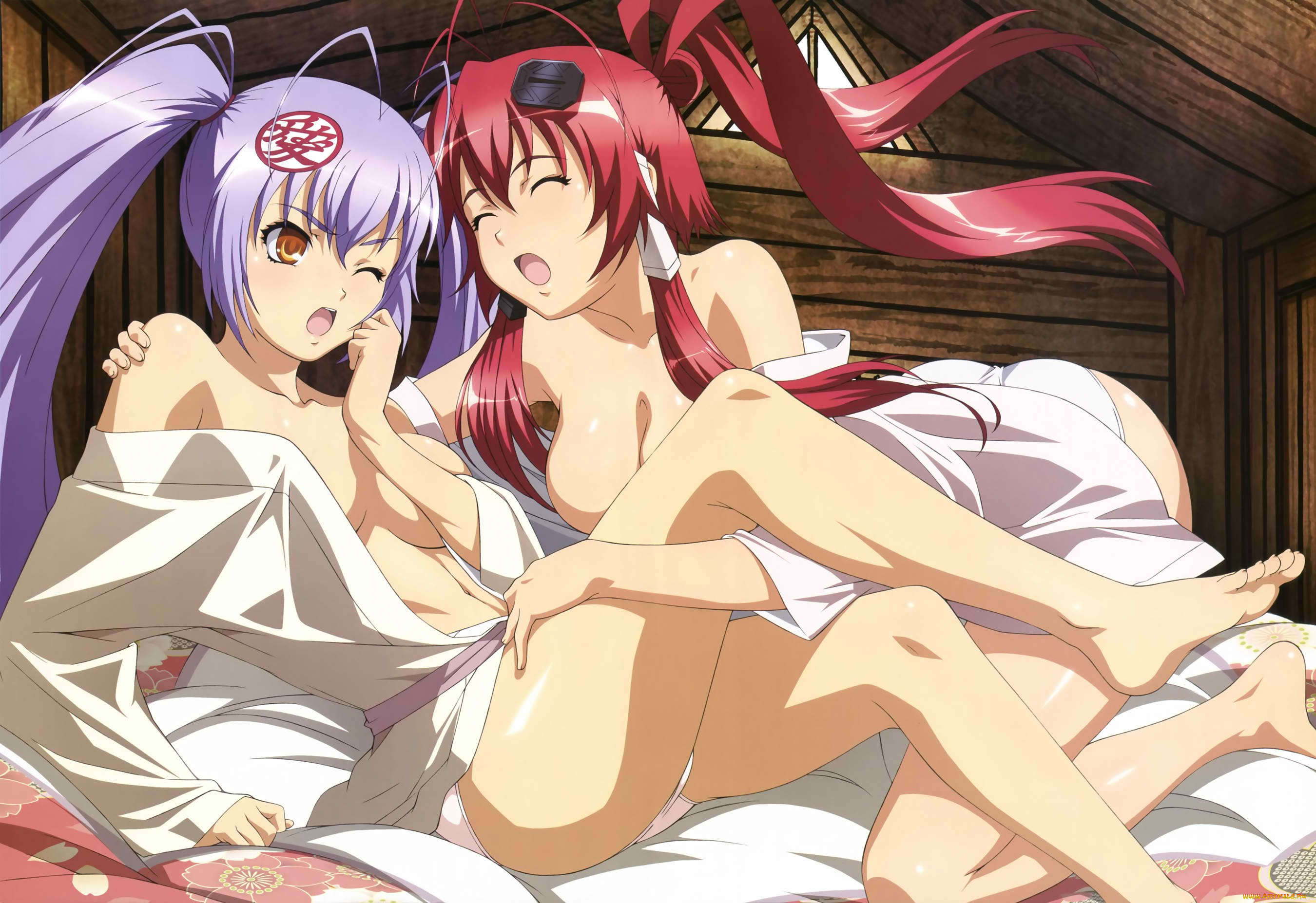 аниме, samurai, girls