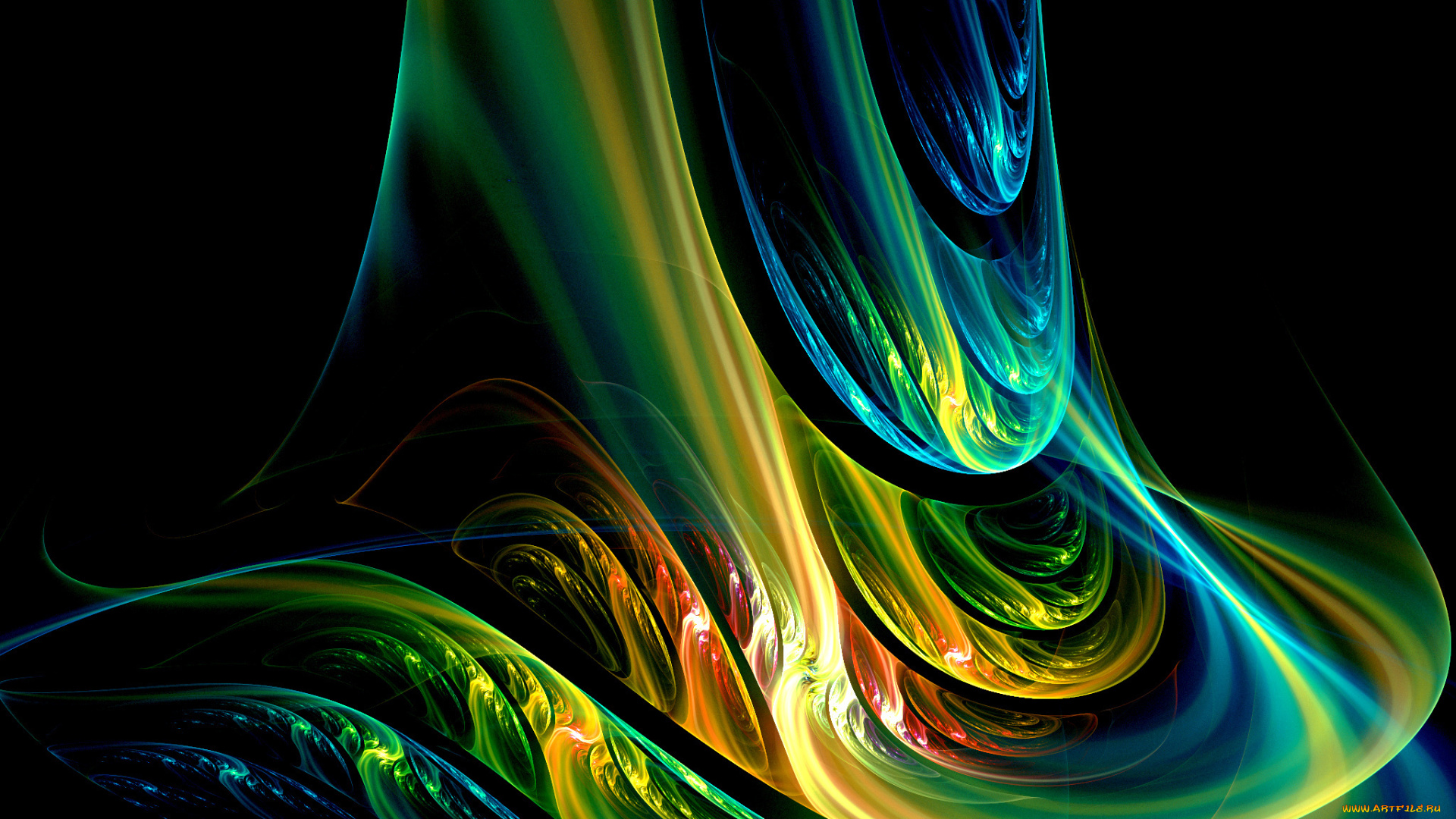 3д, графика, fractal, фракталы, фон, узор