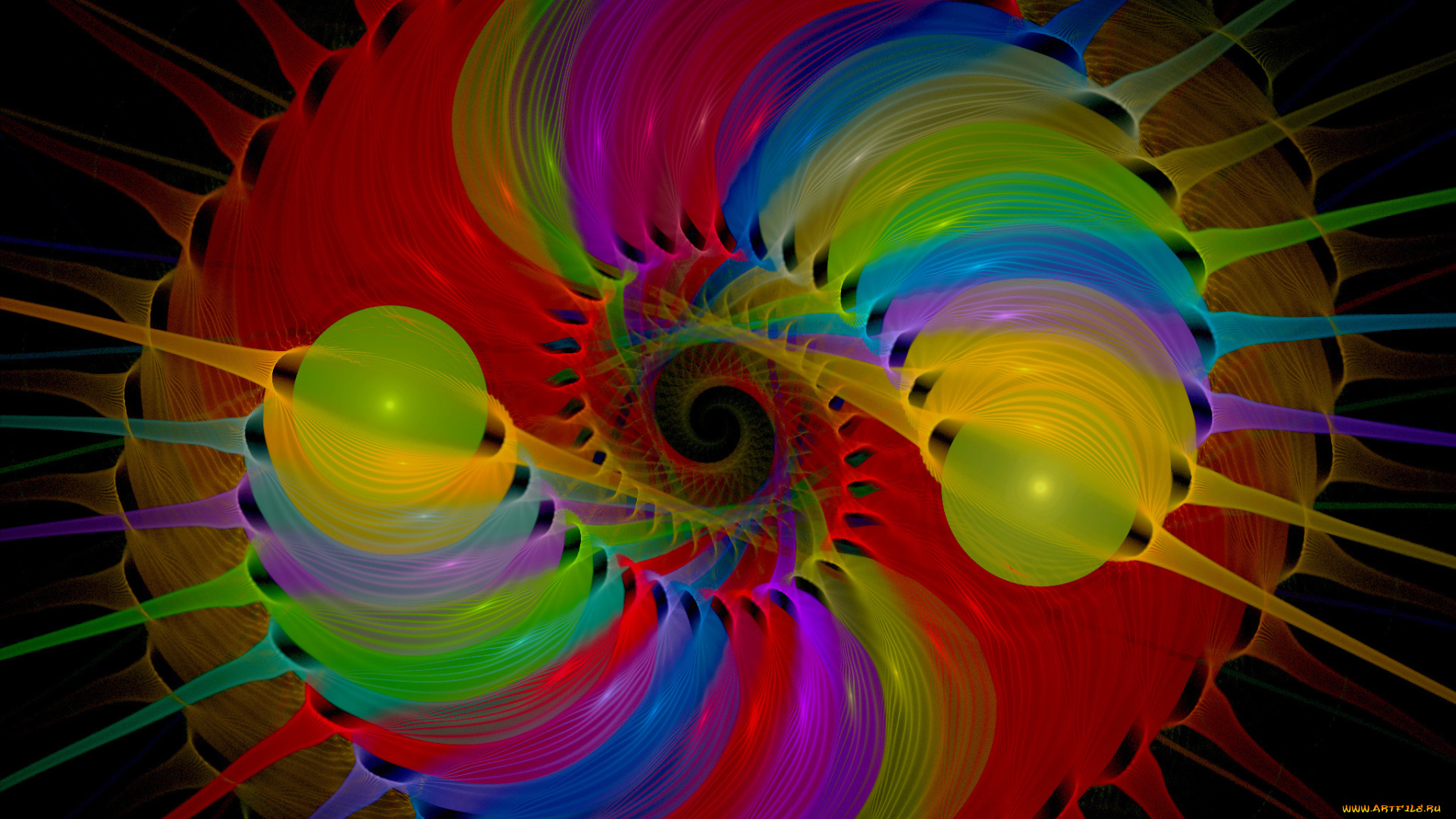 3д, графика, fractal, фракталы, узор, фон