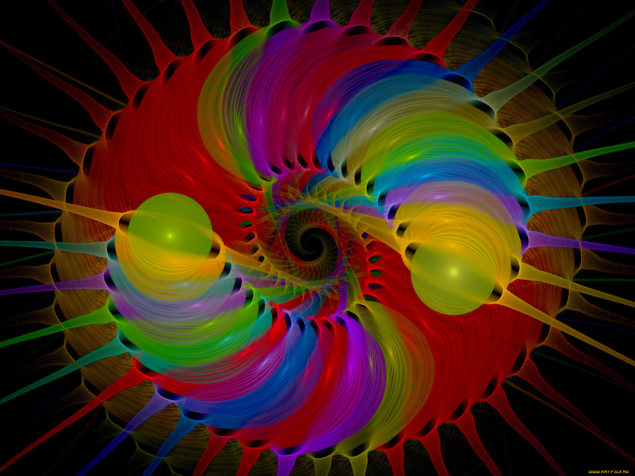 3д, графика, fractal, фракталы, узор, фон