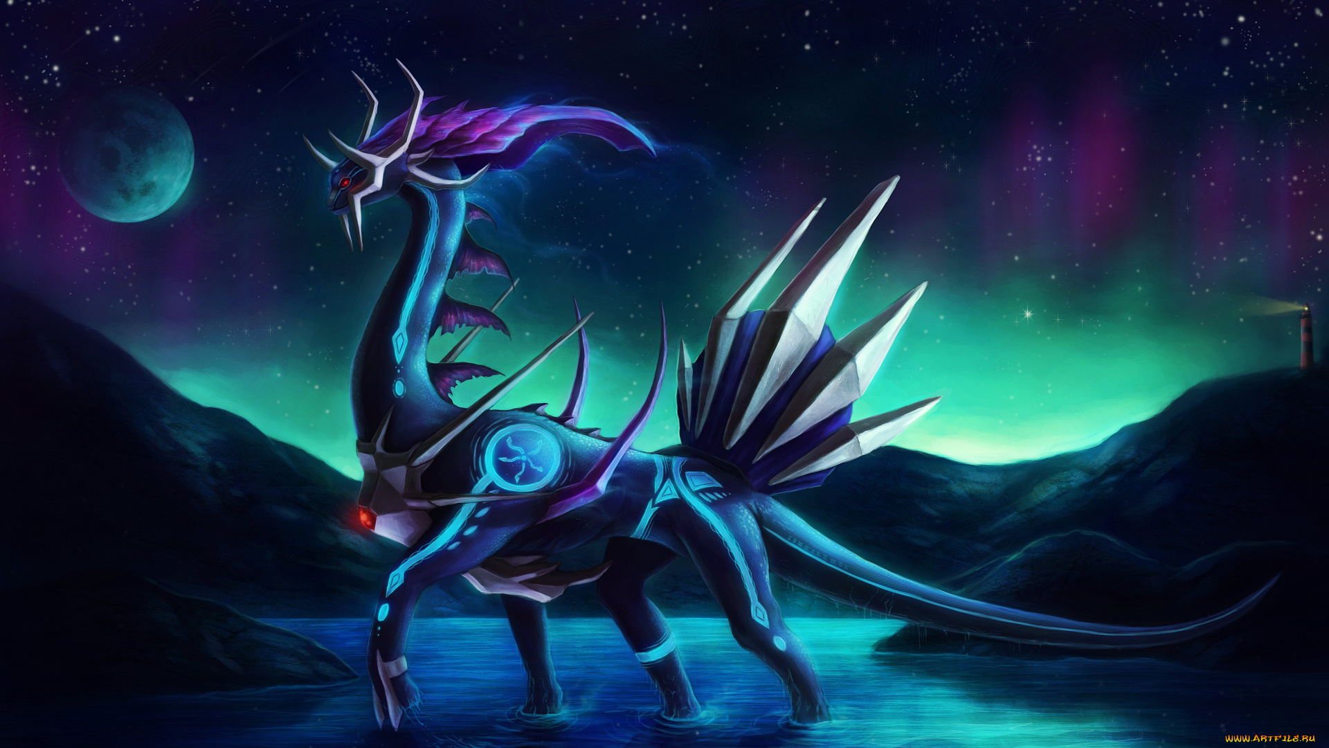 фэнтези, существа, планета, маяк