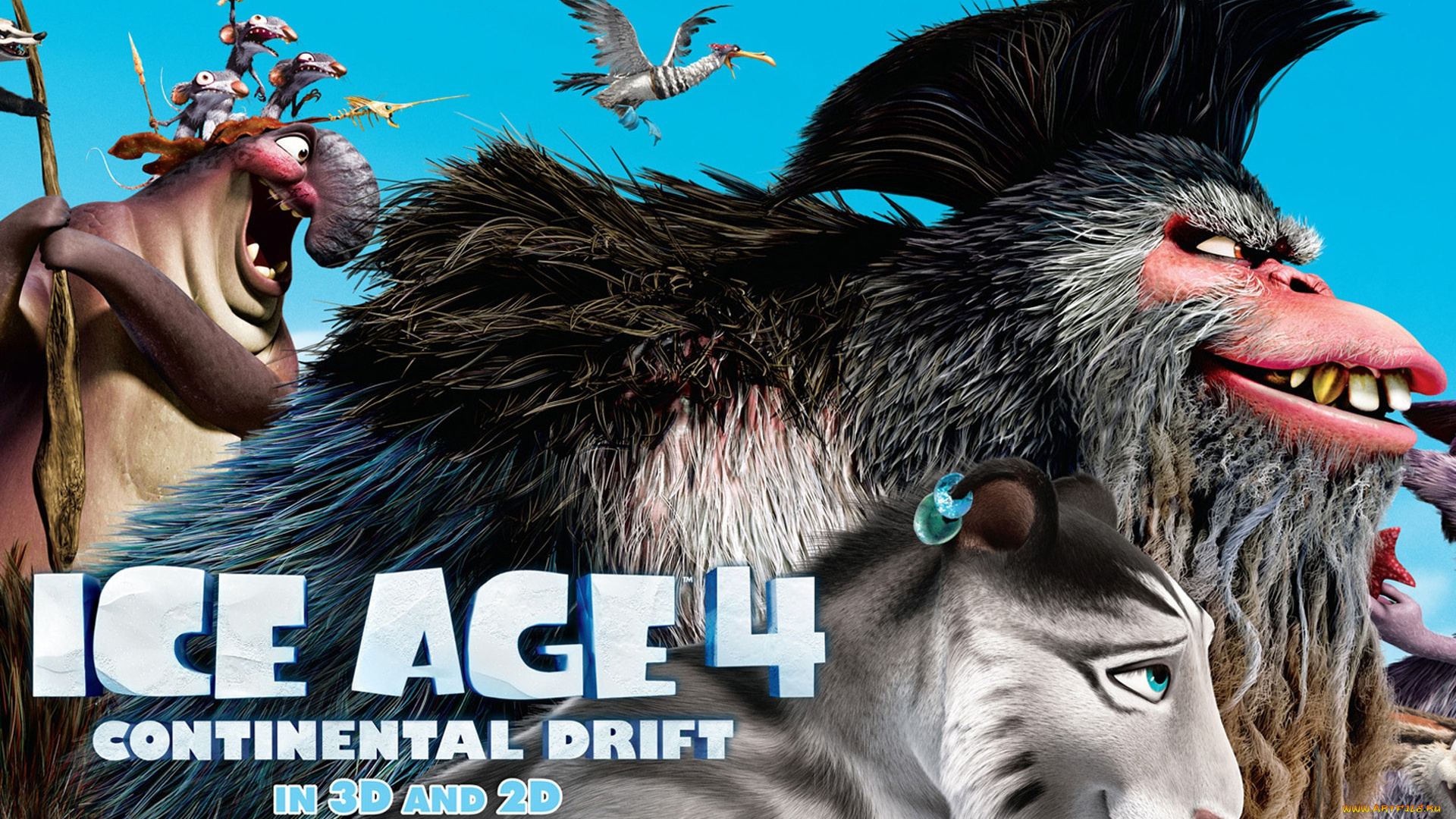 ice, age, continental, drift, мультфильмы, звери, ледниковый, период