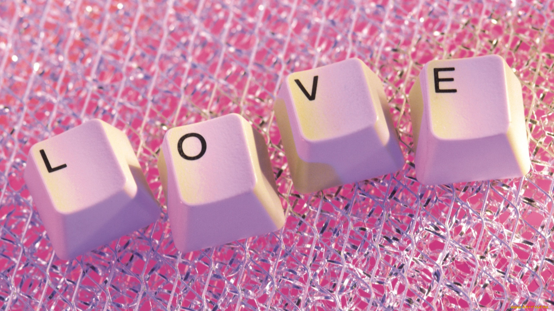 праздничные, день, св, валентина, сердечки, любовь, клавиши, надпись
