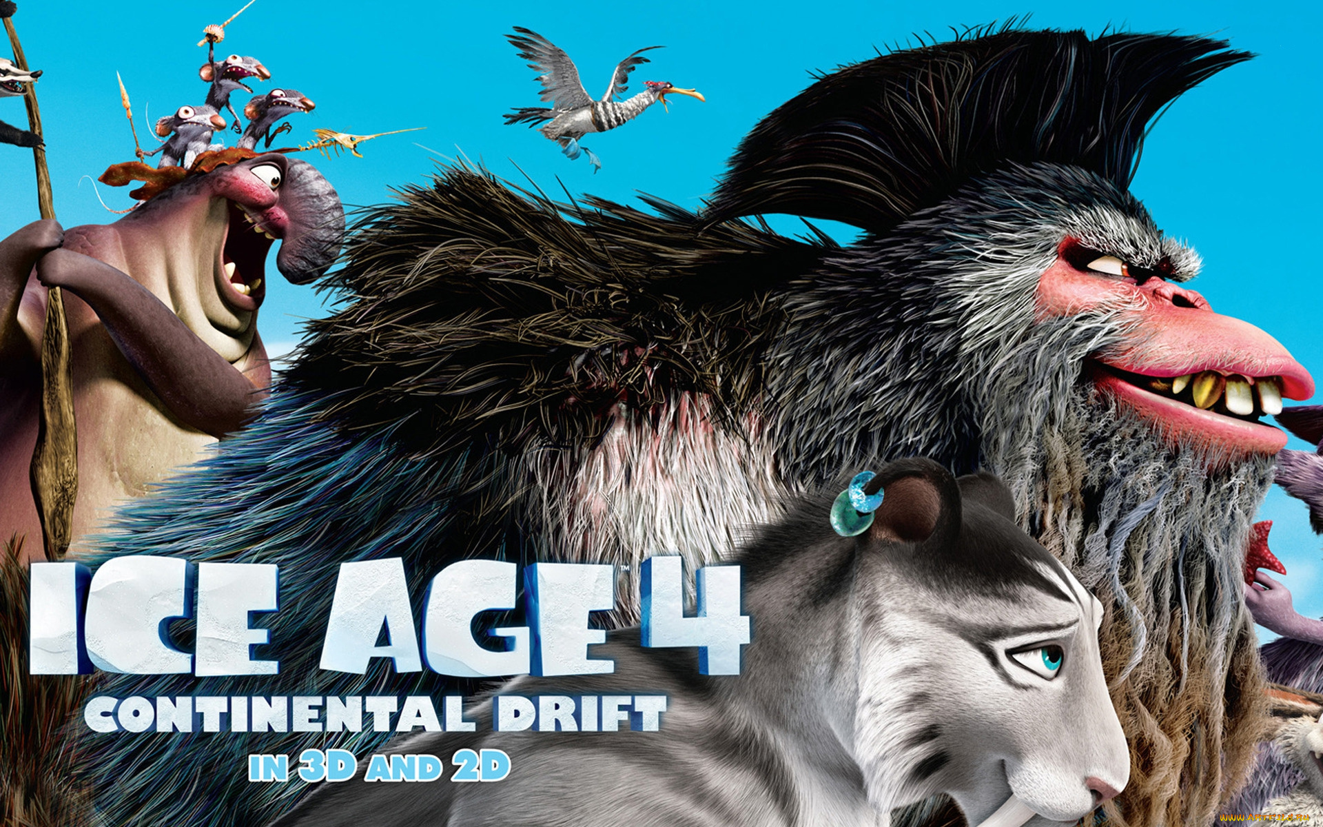 ice, age, continental, drift, мультфильмы, звери, ледниковый, период