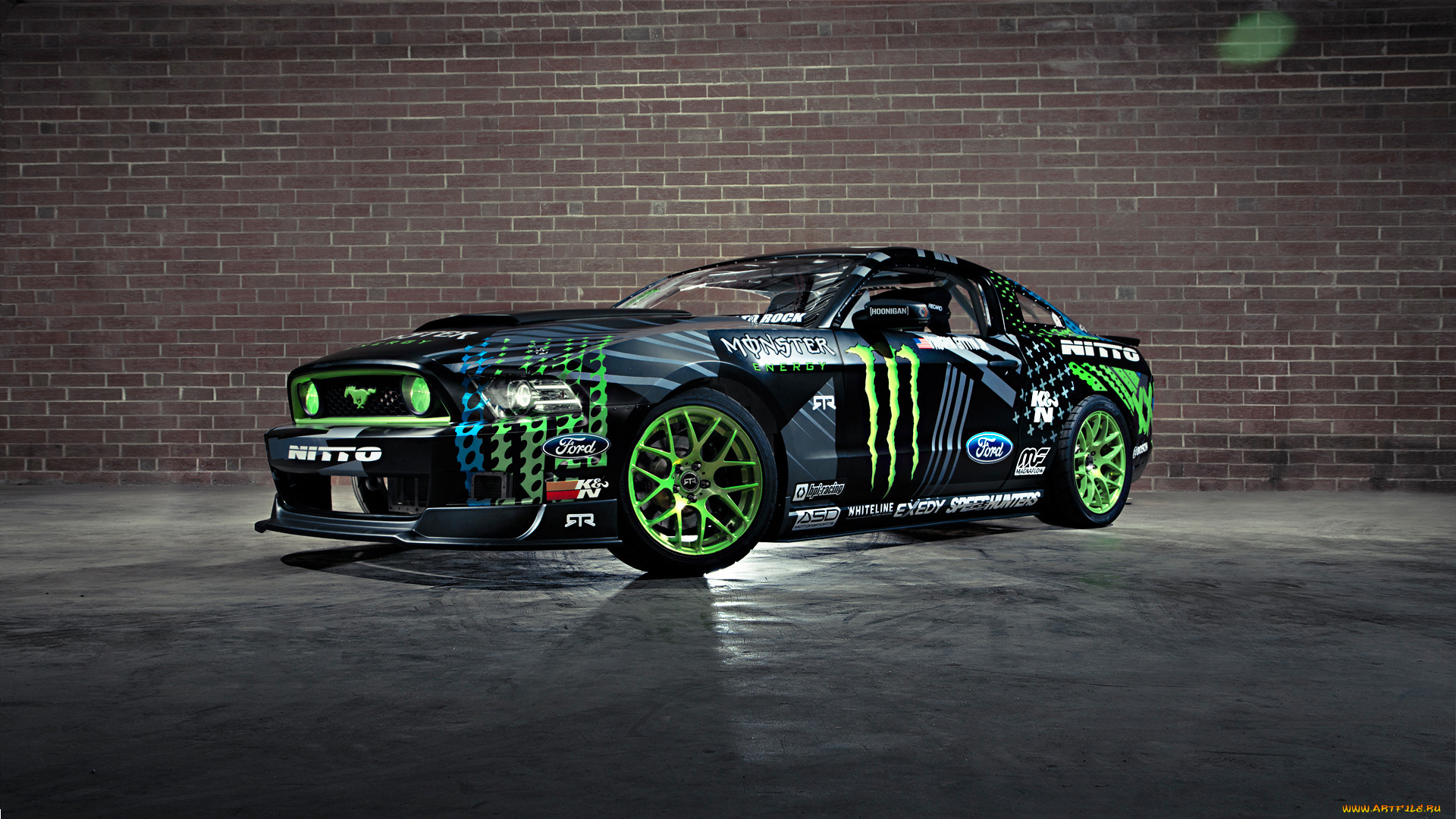 автомобили, mustang, monster, energy, rtr, sportcar, ford