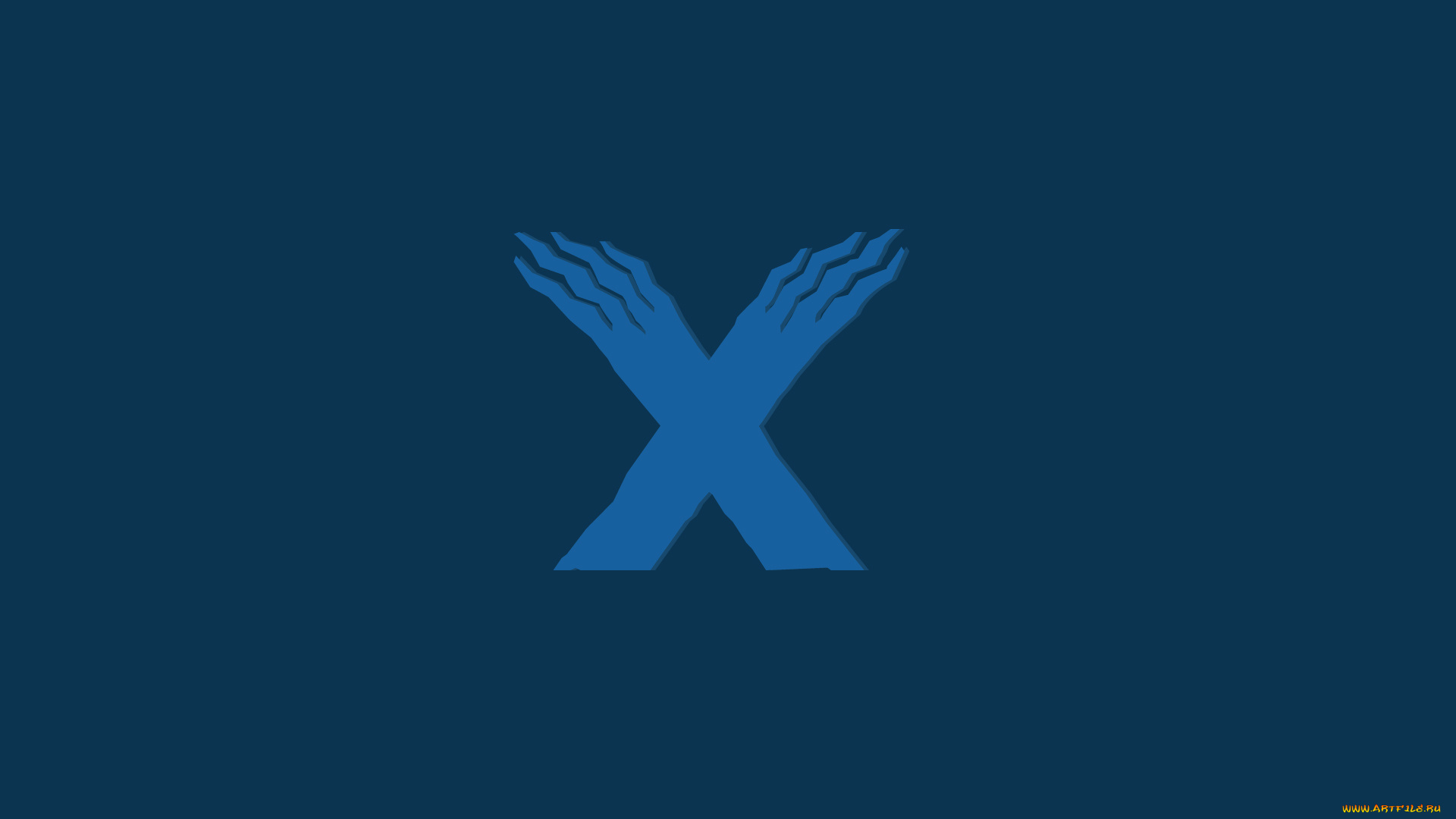 рисованные, минимализм, синий