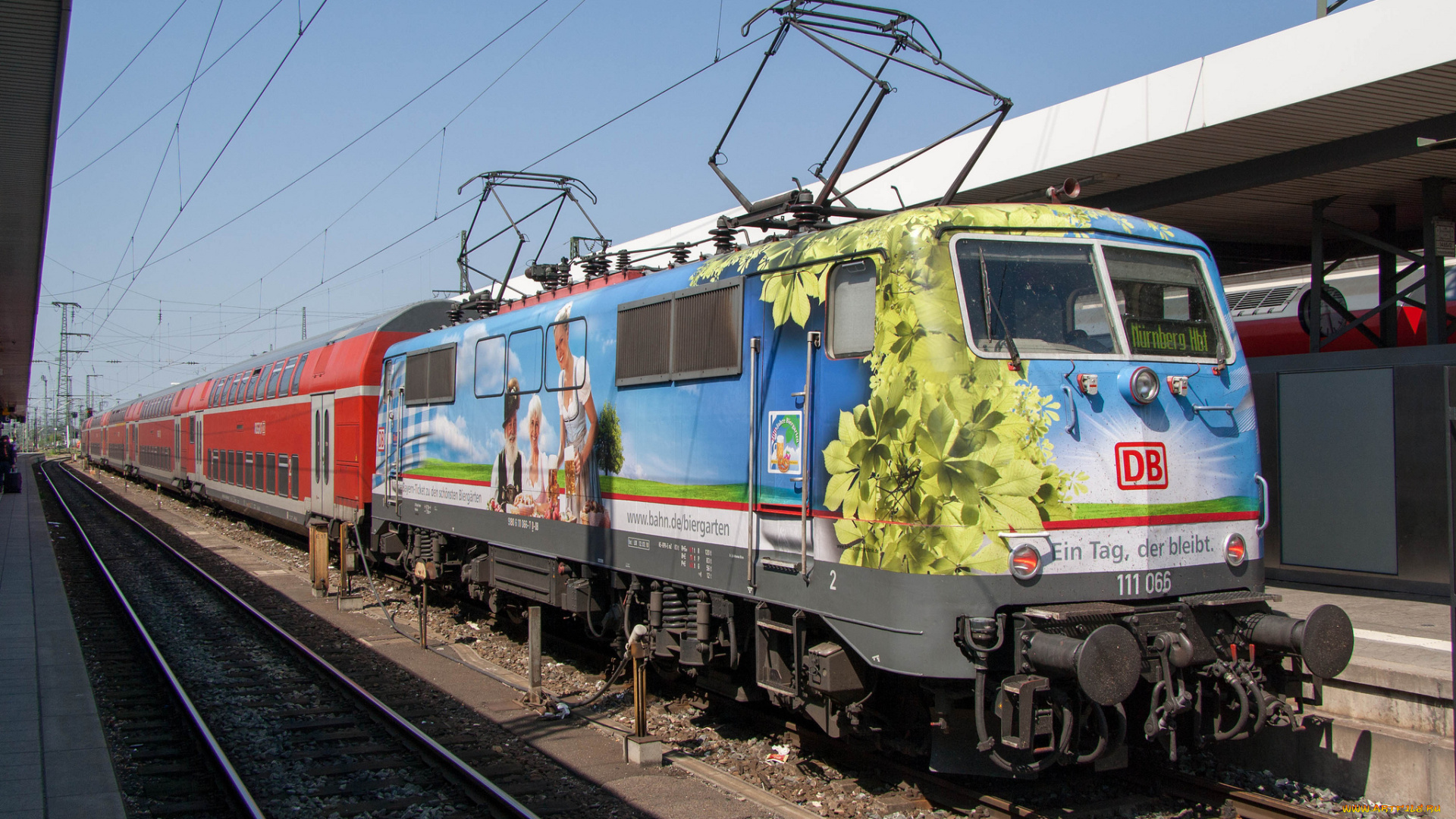 техника, электрички, железная, дорога, рельсы, электропоезд