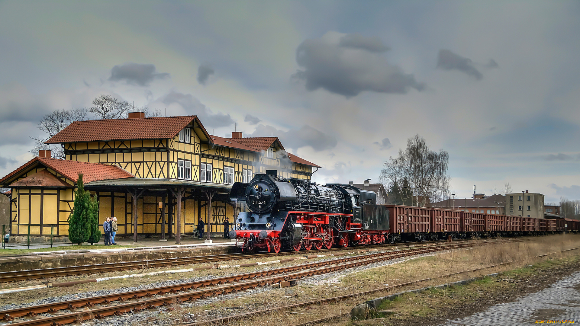 техника, паровозы, железная, дорога, рельсы, локомотив, состав