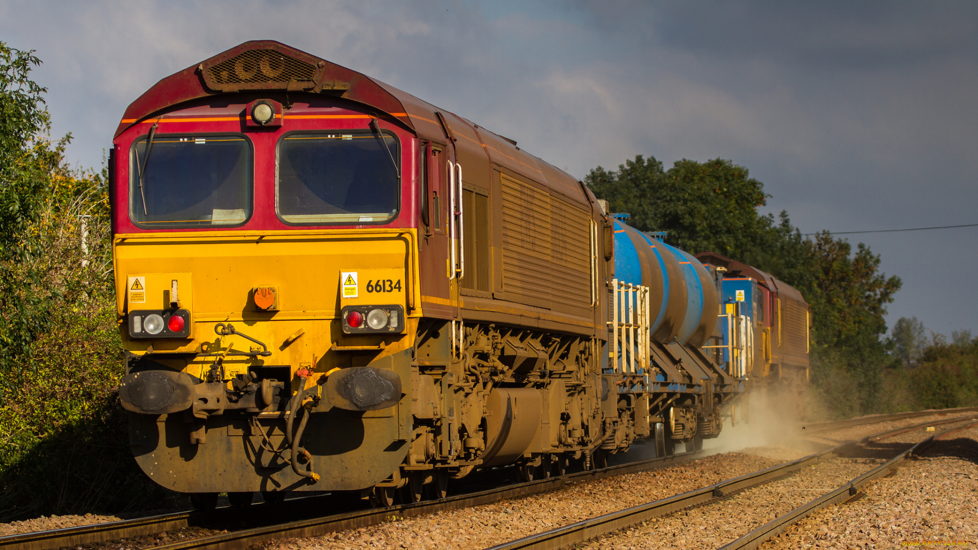 техника, поезда, железная, дорога, рельсы, локомотив, состав