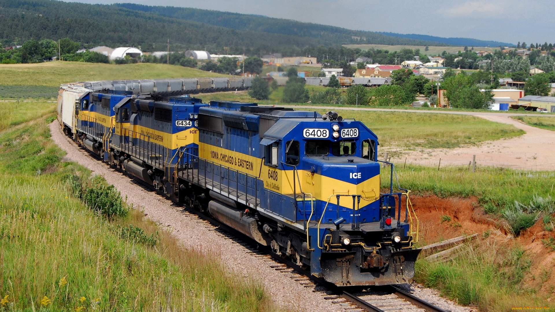 техника, поезда, железная, дорога, рельсы, локомотив, состав