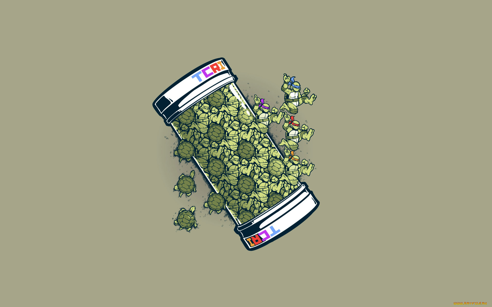 Черепашки, ниндзя, рисованные, минимализм, tmnt, teenage, mutant, ninja, turtles, Черепашки, ниндзя