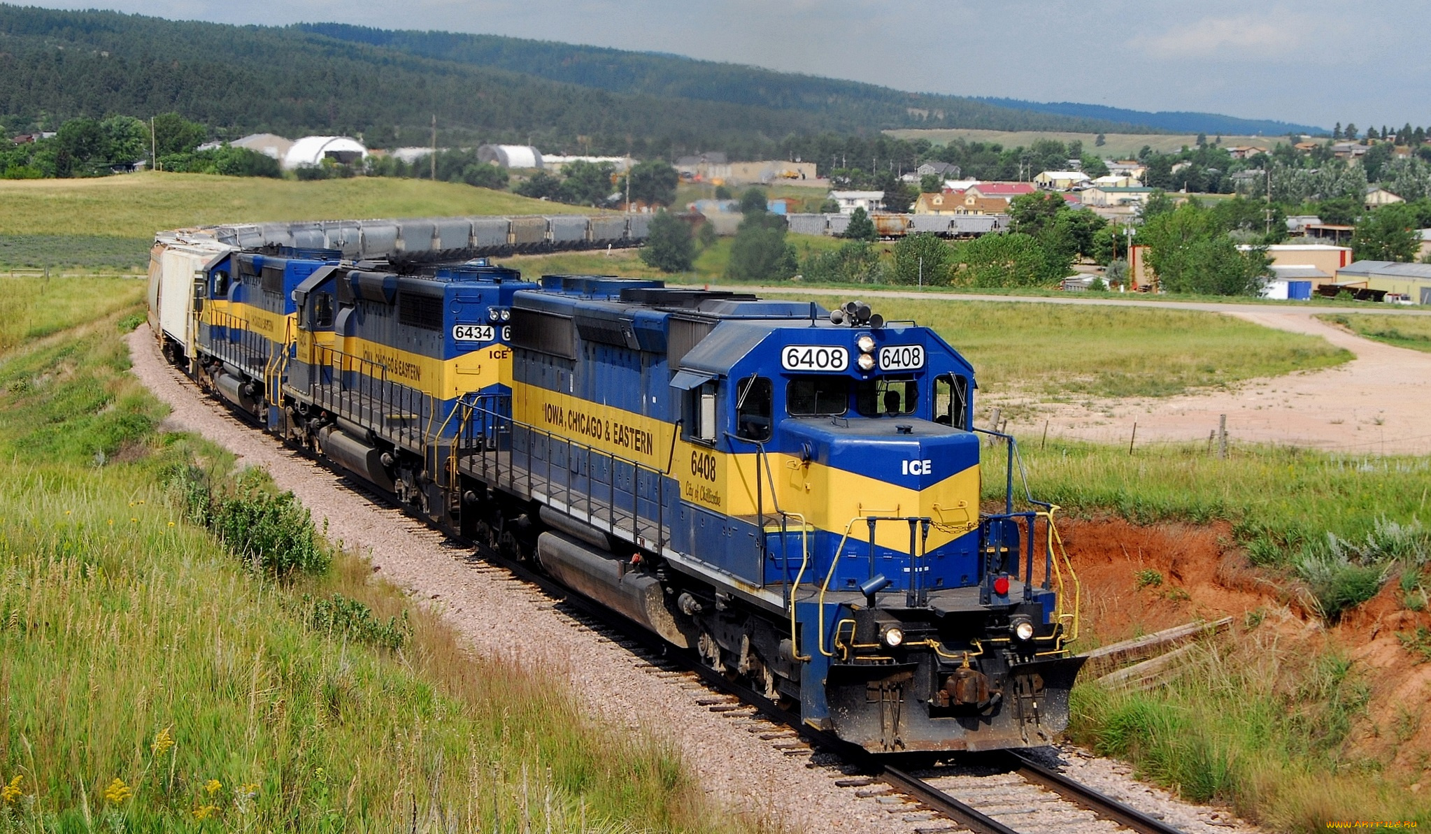 техника, поезда, железная, дорога, рельсы, локомотив, состав