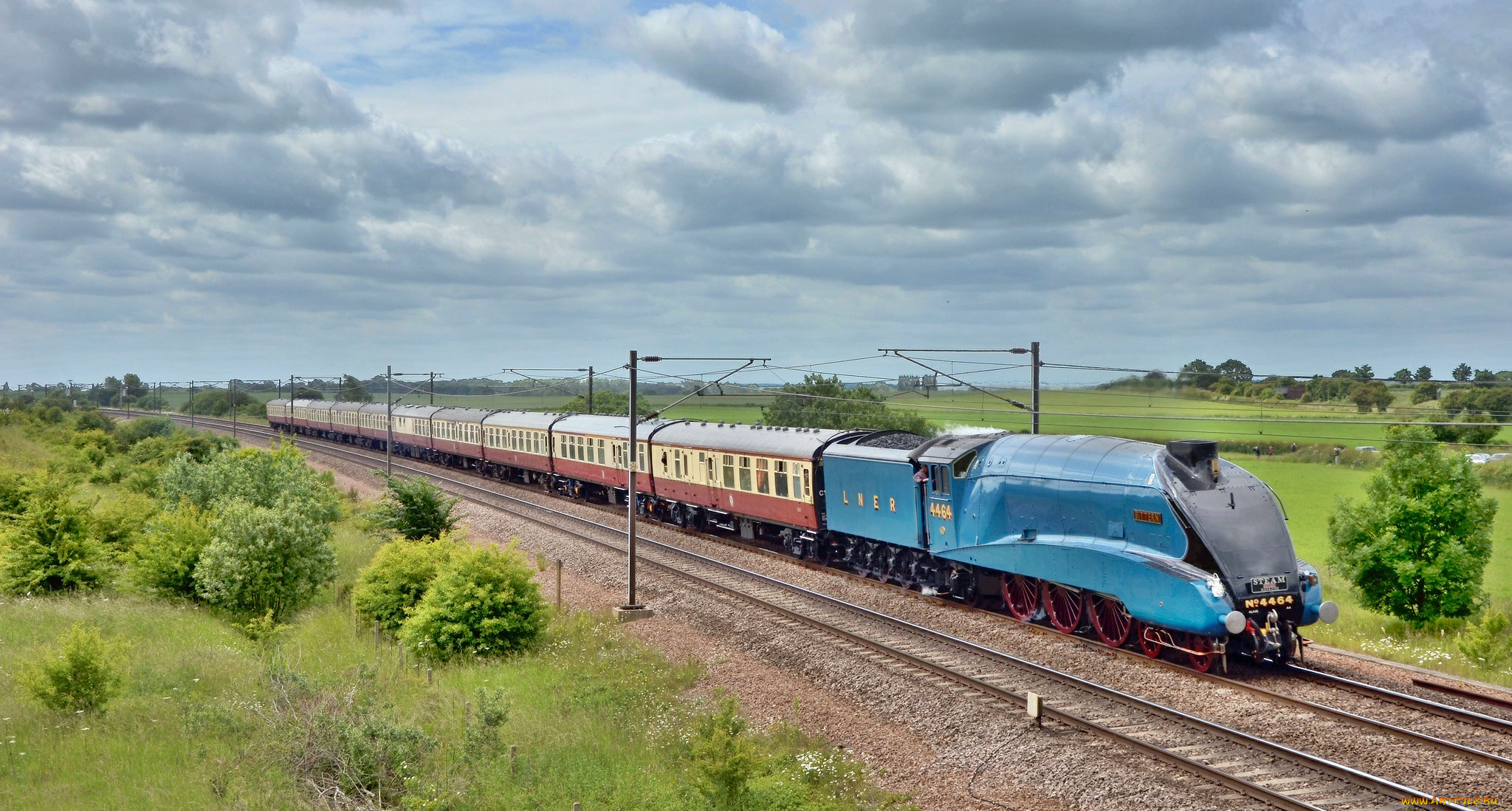 техника, паровозы, железная, дорога, рельсы, паровоз, состав