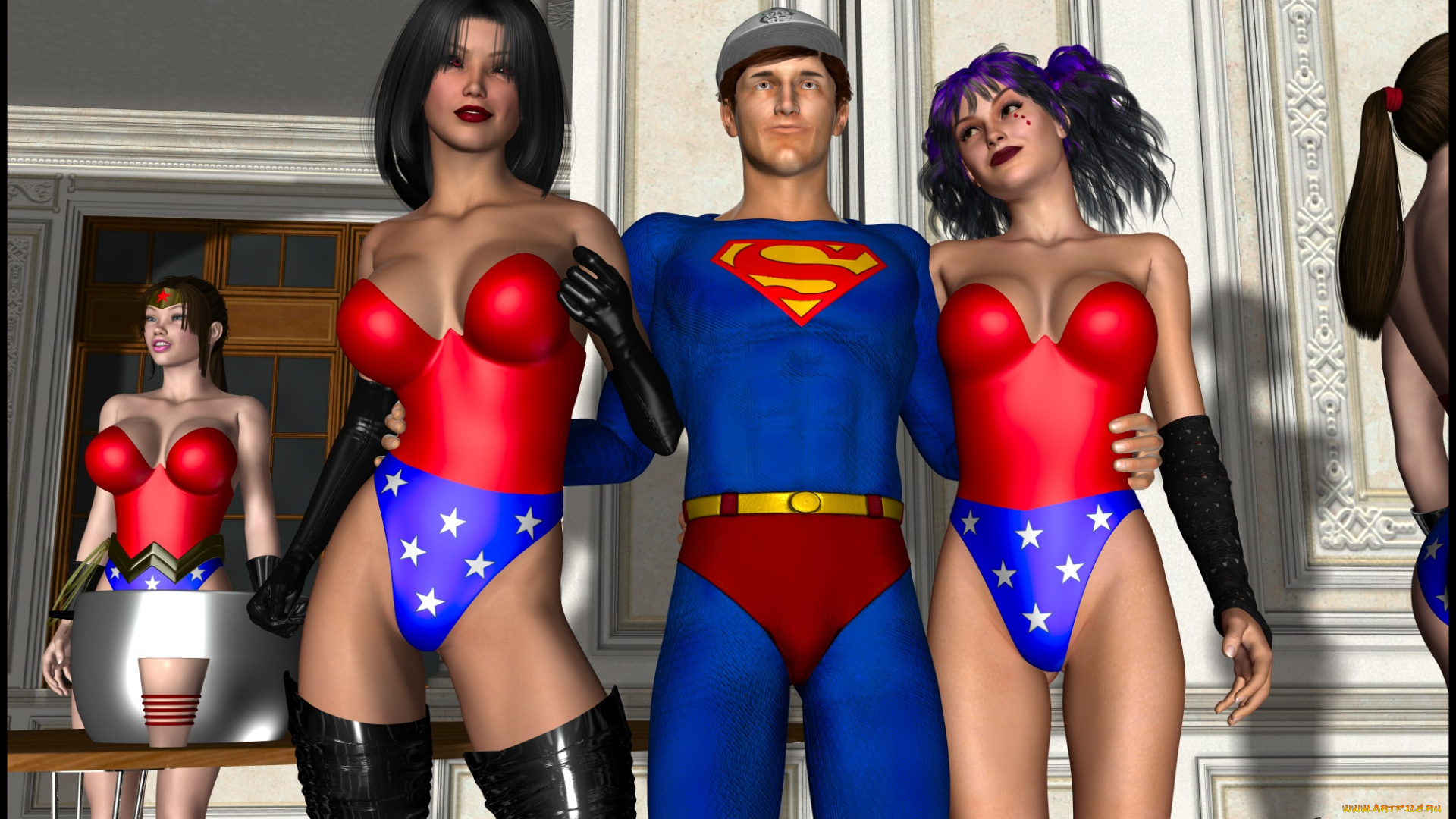 lordsnot, 3д, графика, фантазия, , fantasy, девушки, взгляд, фон