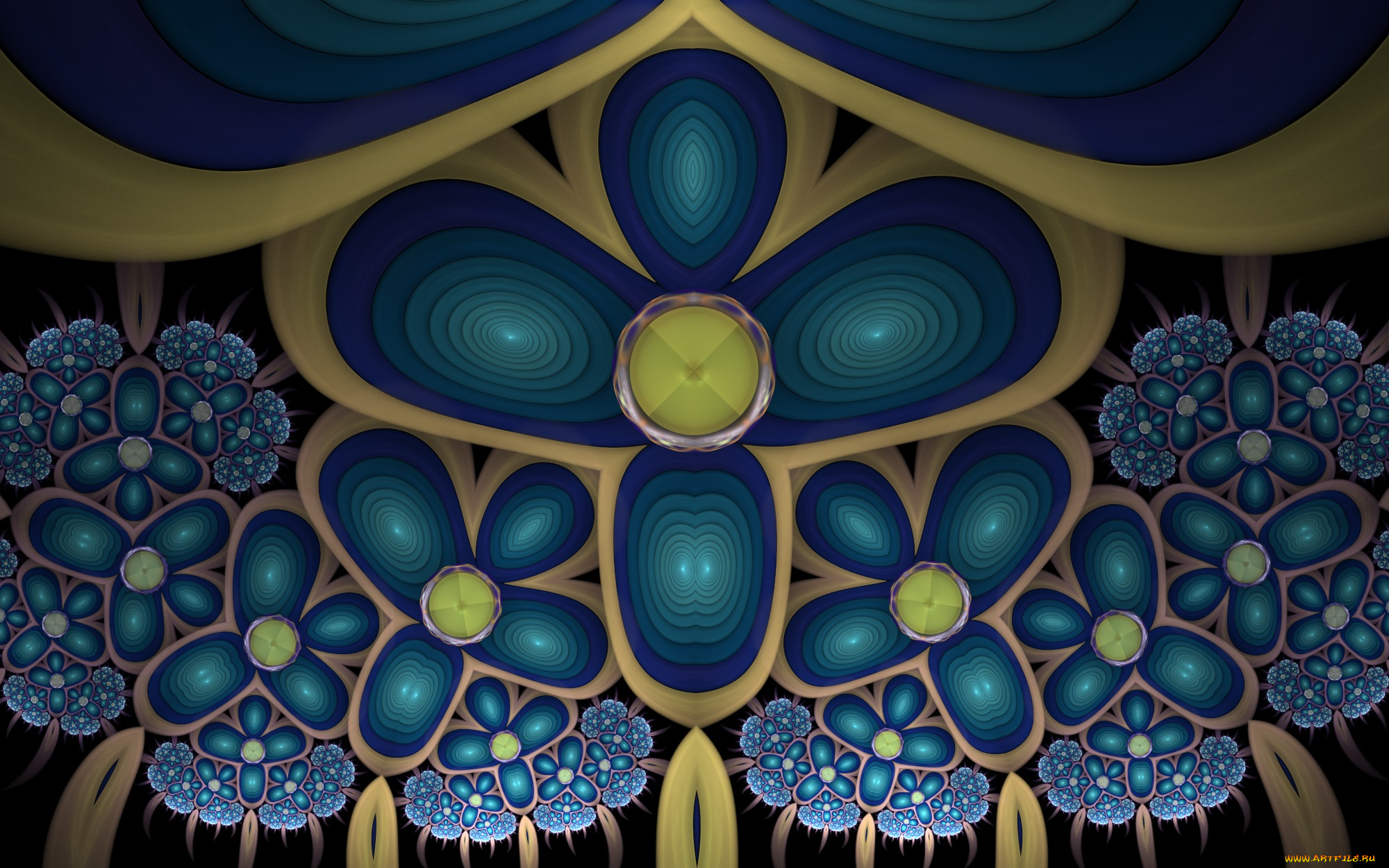 3д, графика, фракталы, , fractal, узор, фон, цвета