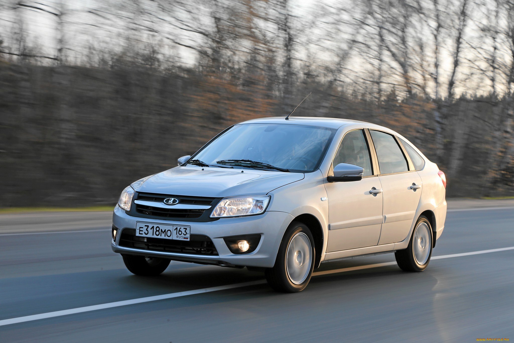автомобили, ваз, 2014г, 2191, лифтбек, granta, lada, серый