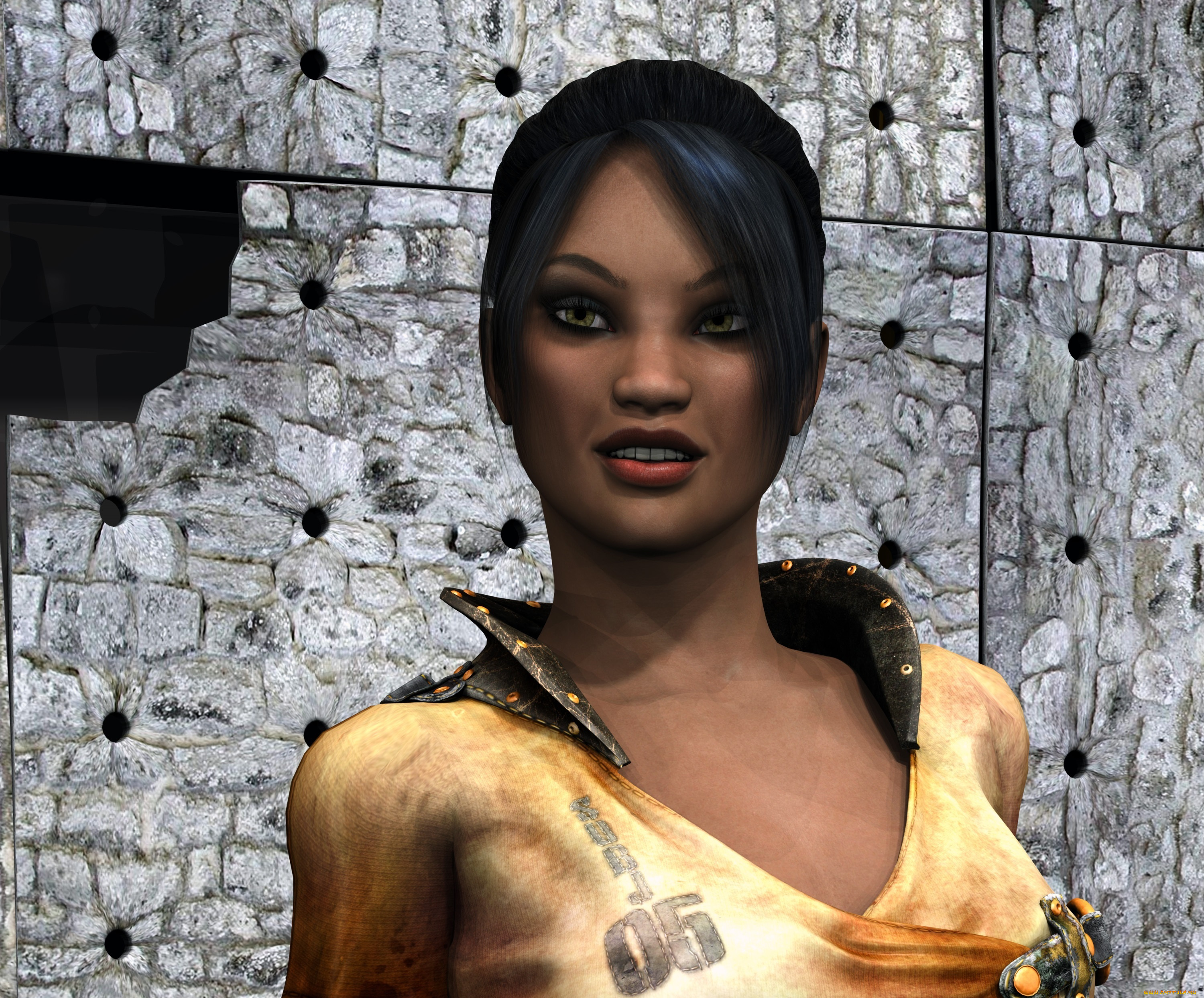 3д, графика, люди, , people, фон, взгляд, девушка